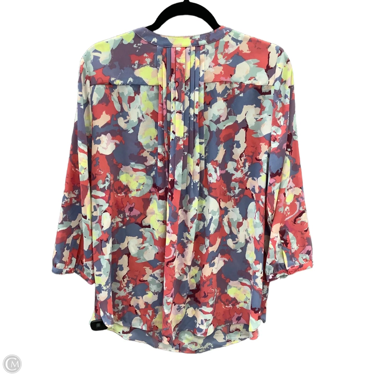 Blouse 3/4 Sleeve By Not Your Daughters Jeans In Multi-colored, Size: Xl