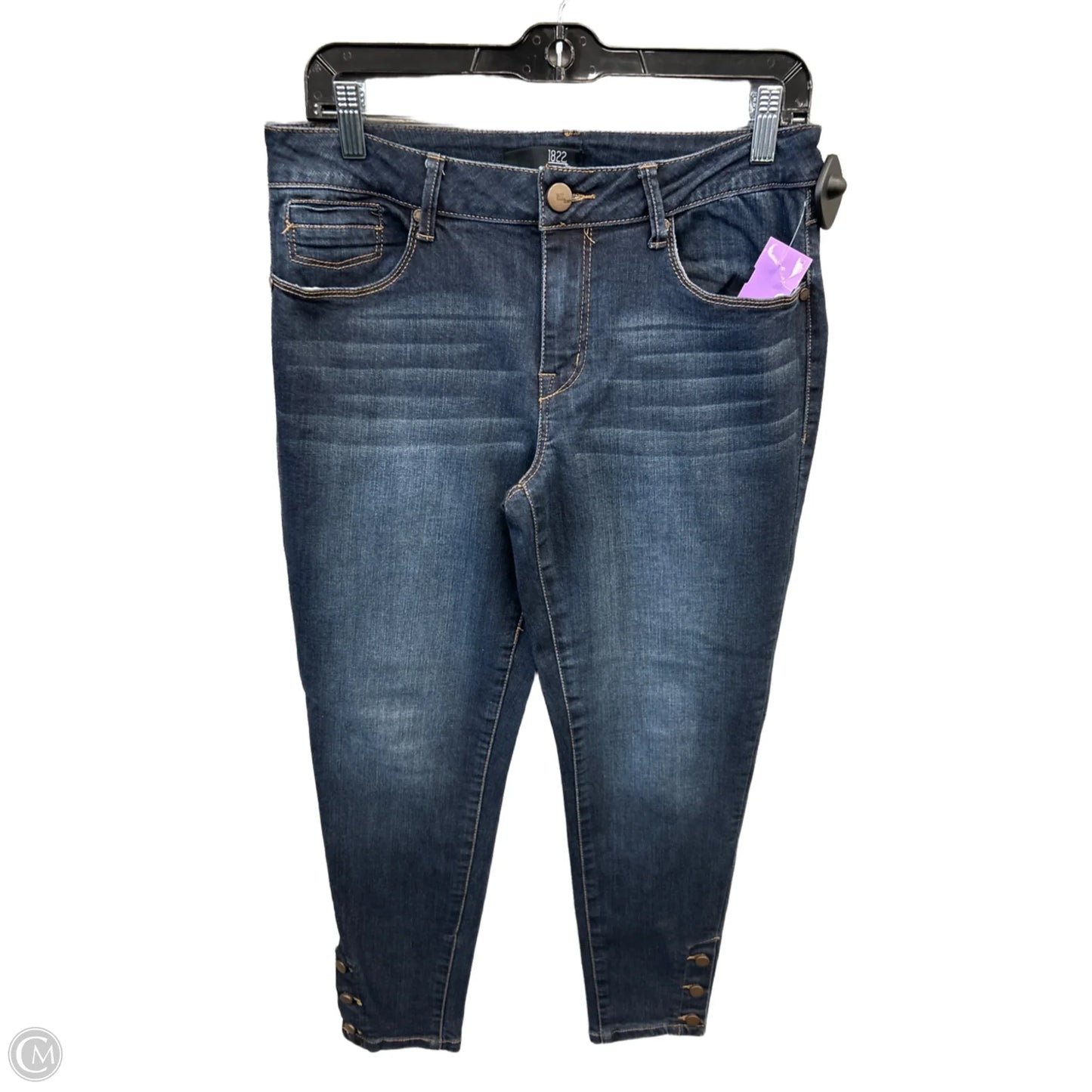 Jeans Cropped By 1822 Denim In Blue Denim, Size: 10