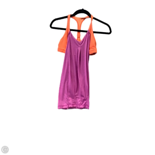 Athletic Tank Top By Lululemon In Orange & Pink, Size: S