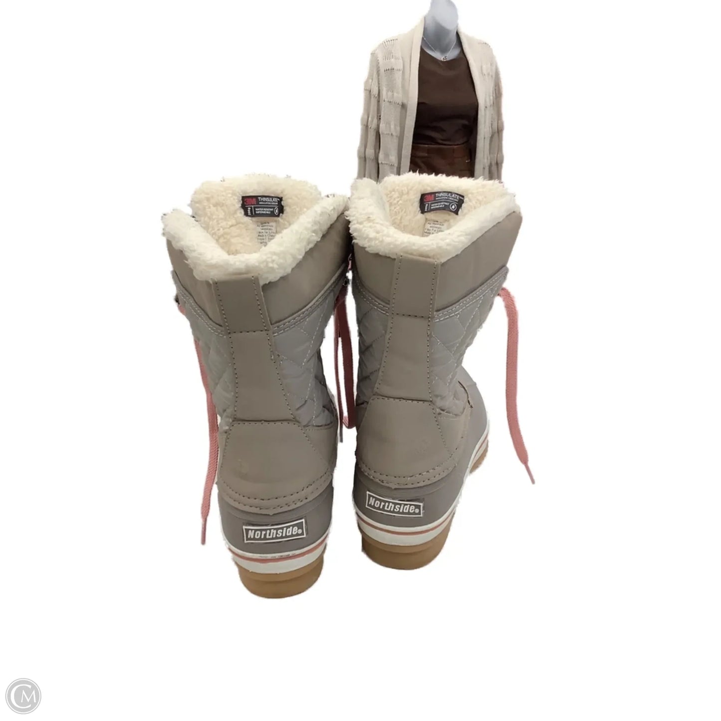 Boots Snow By Clothes Mentor In Grey, Size: 9