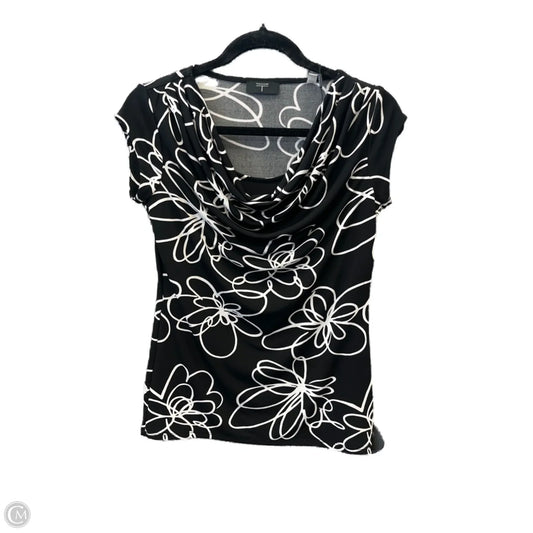 Top Short Sleeve By Tahari In Black, Size: Xs