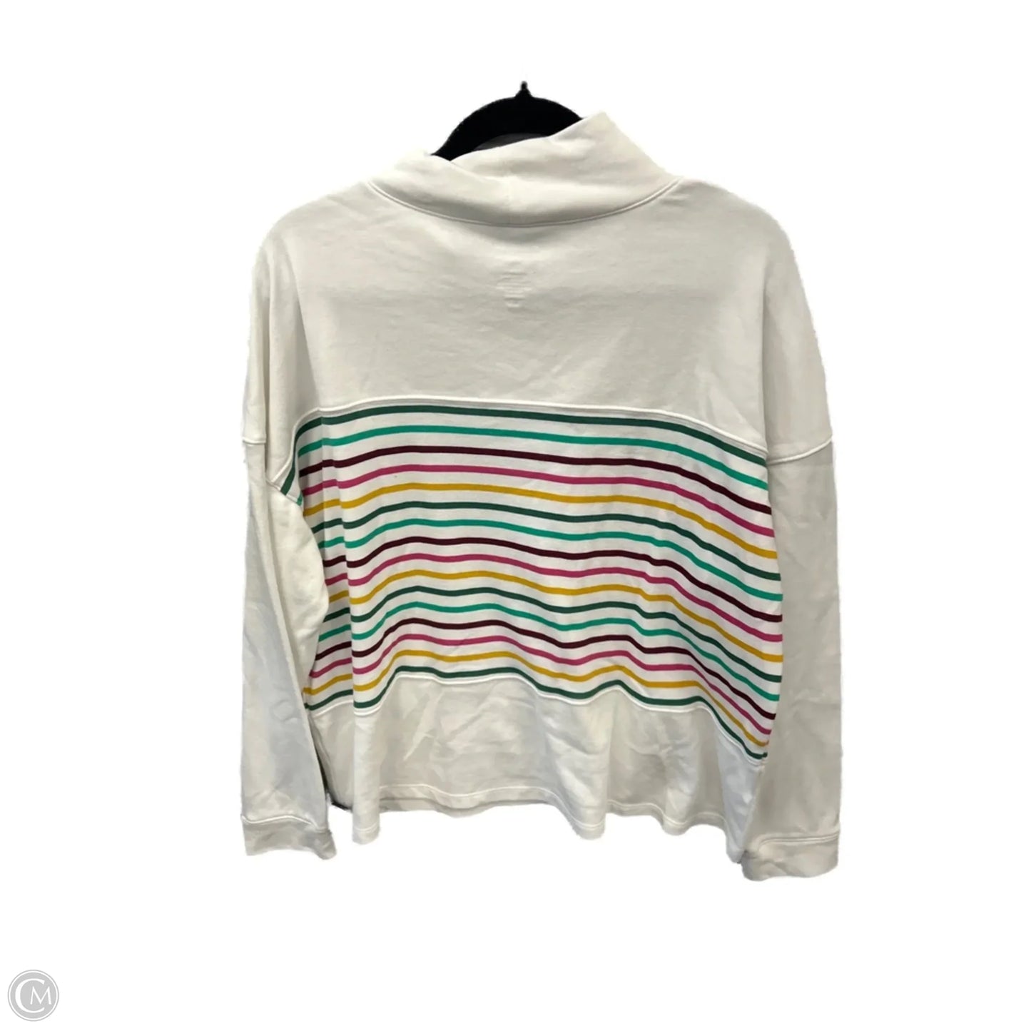 Sweatshirt Collar By Croft And Barrow In White, Size: Xxl