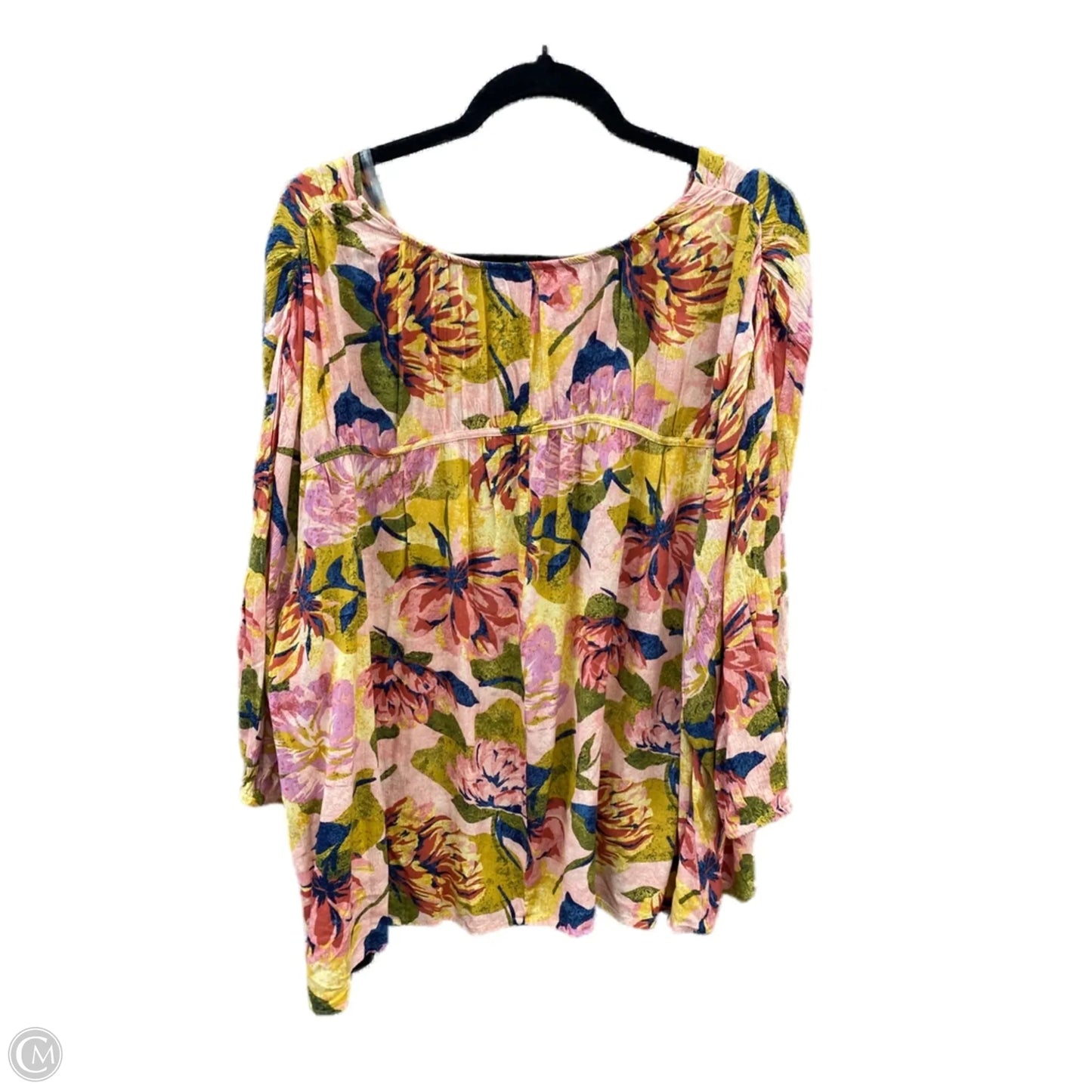 Blouse 3/4 Sleeve By Terra & Sky In Pink, Size: 3x
