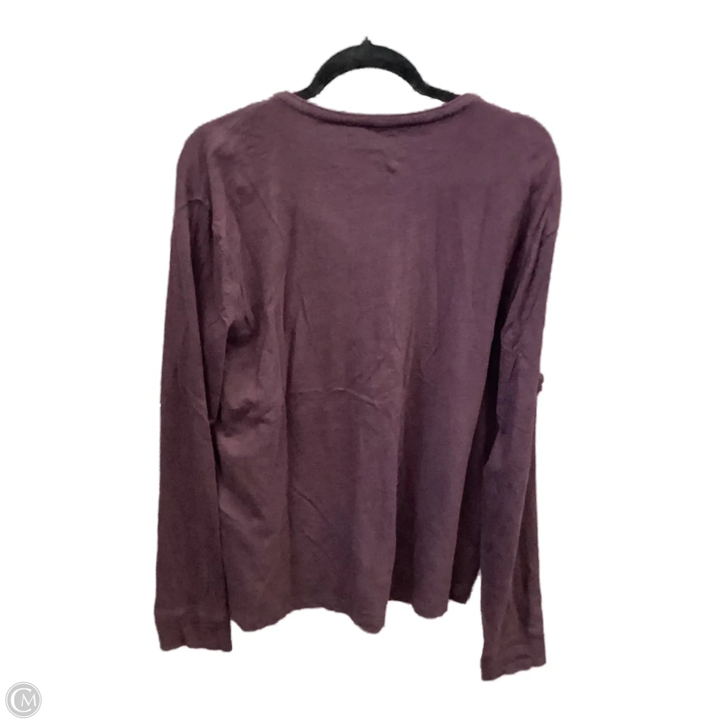 Top Long Sleeve By Banana Republic In Purple, Size: Xl