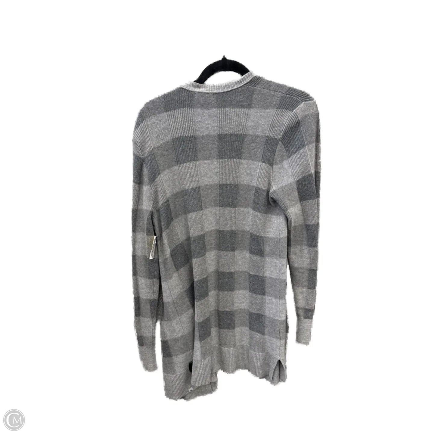 Sweater Cardigan By Eddie Bauer In Grey, Size: M