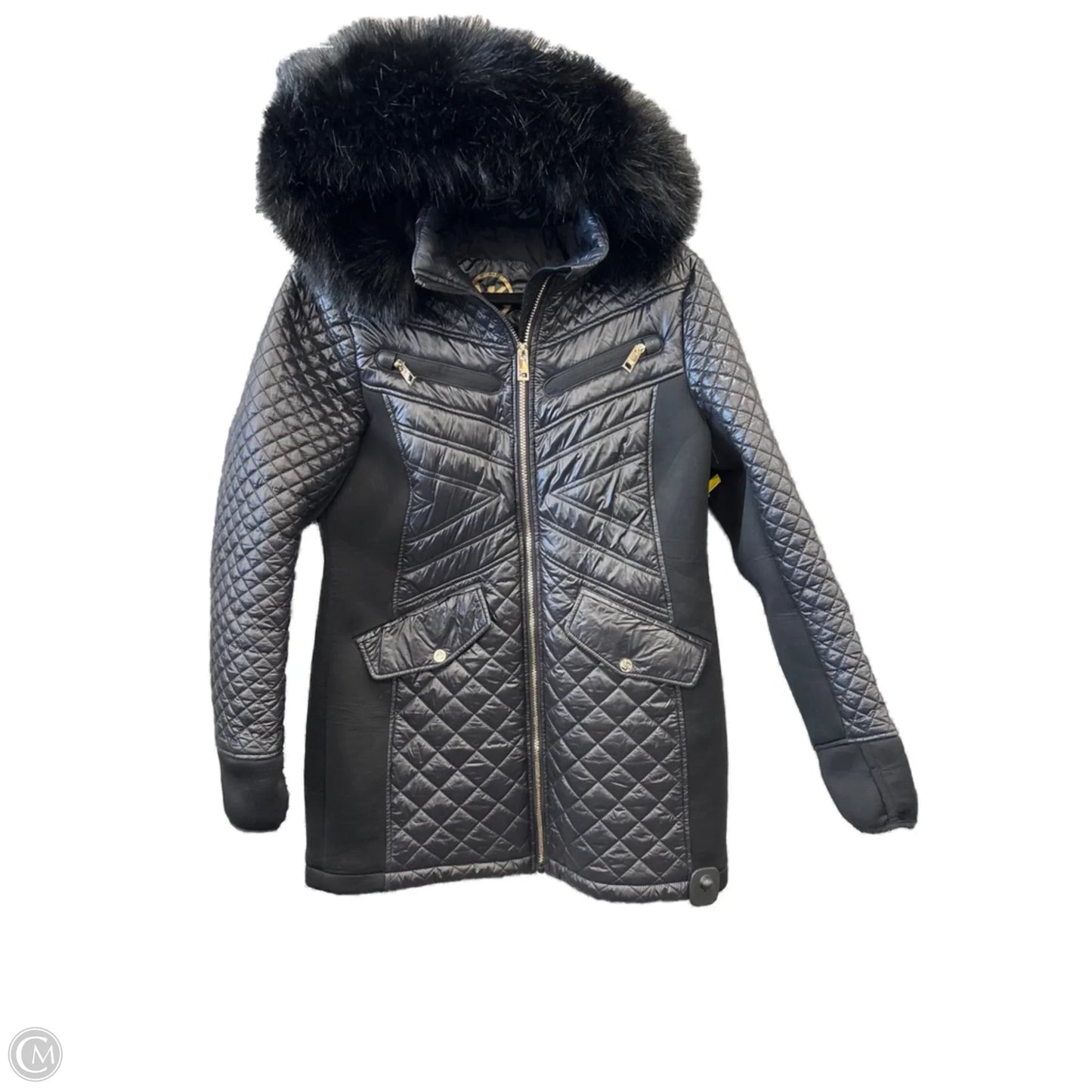 Coat Parka By Michael By Michael Kors In Black, Size: M