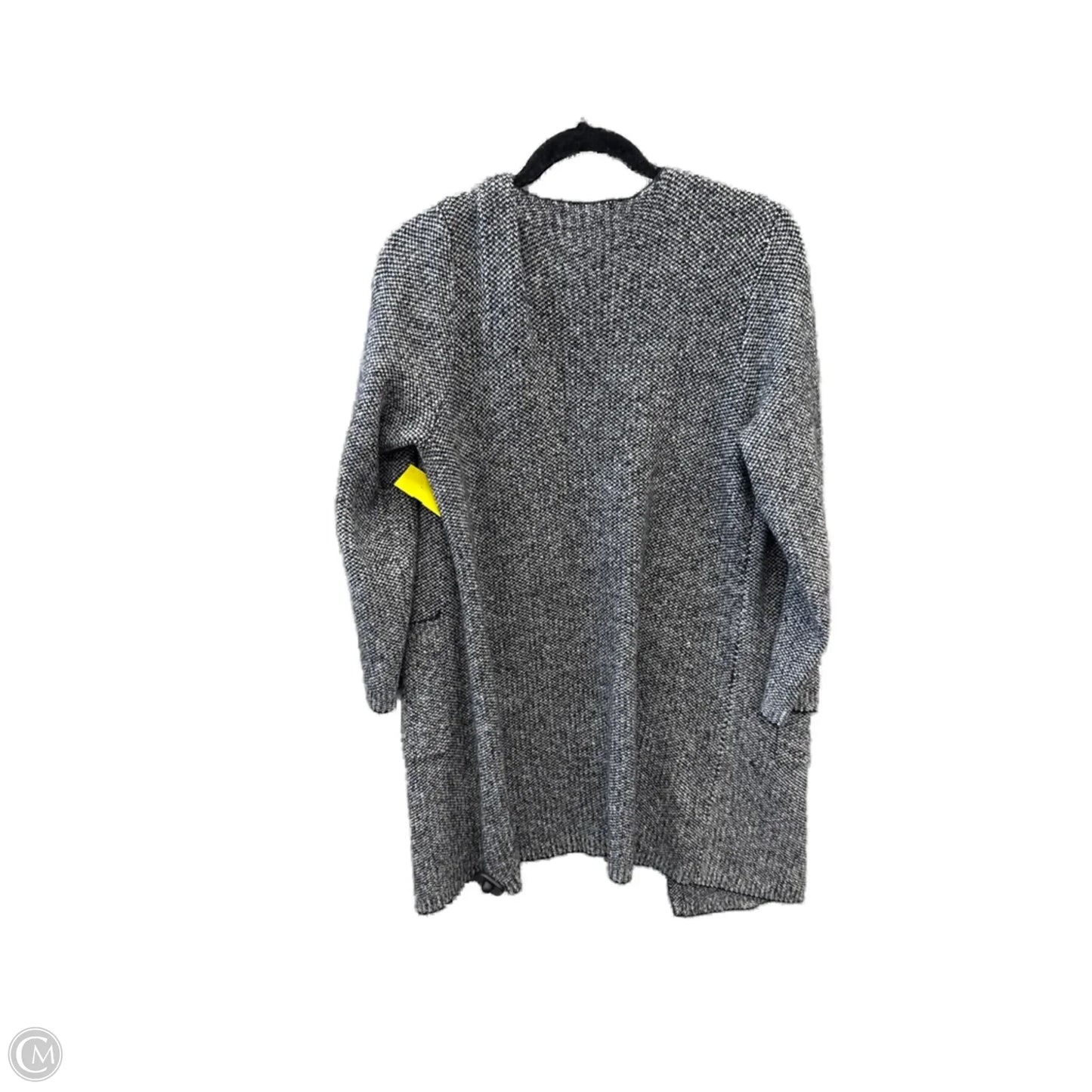 Sweater Cardigan By Liz Claiborne In Grey, Size: M