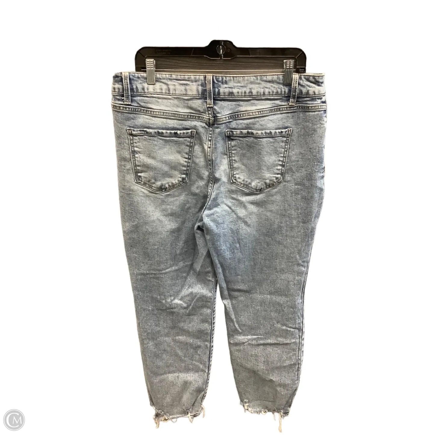 Jeans Cropped By Time And Tru In Blue Denim, Size: 14