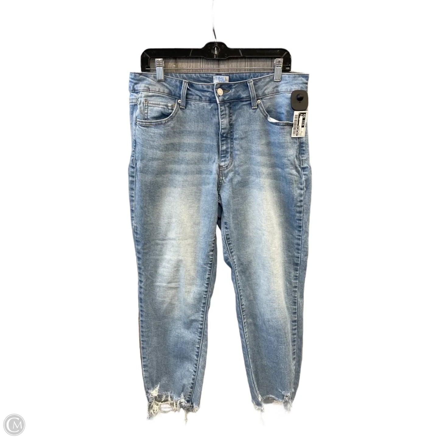 Jeans Cropped By Time And Tru In Blue Denim, Size: 12