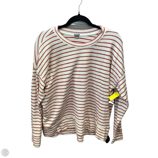 Top Long Sleeve By Aerie In Red & White, Size: S