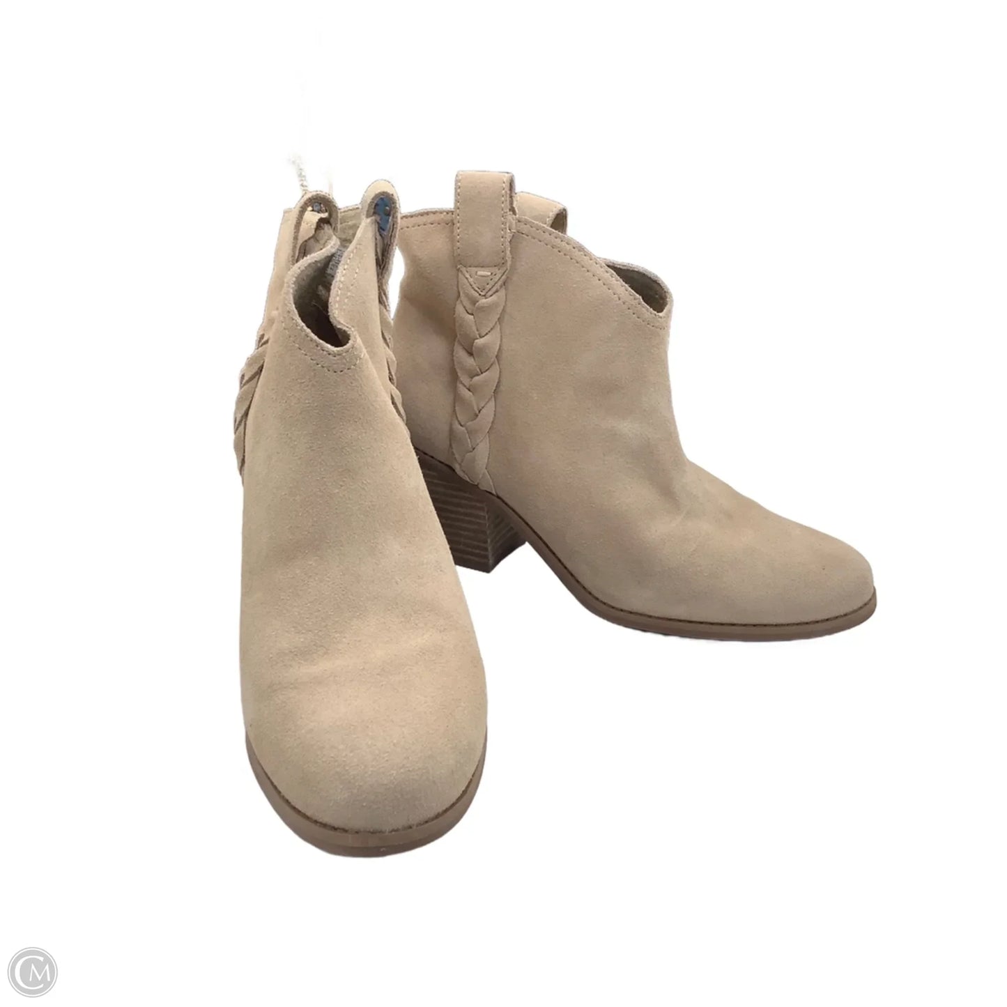 Boots Ankle Heels By Toms In Tan, Size: 10