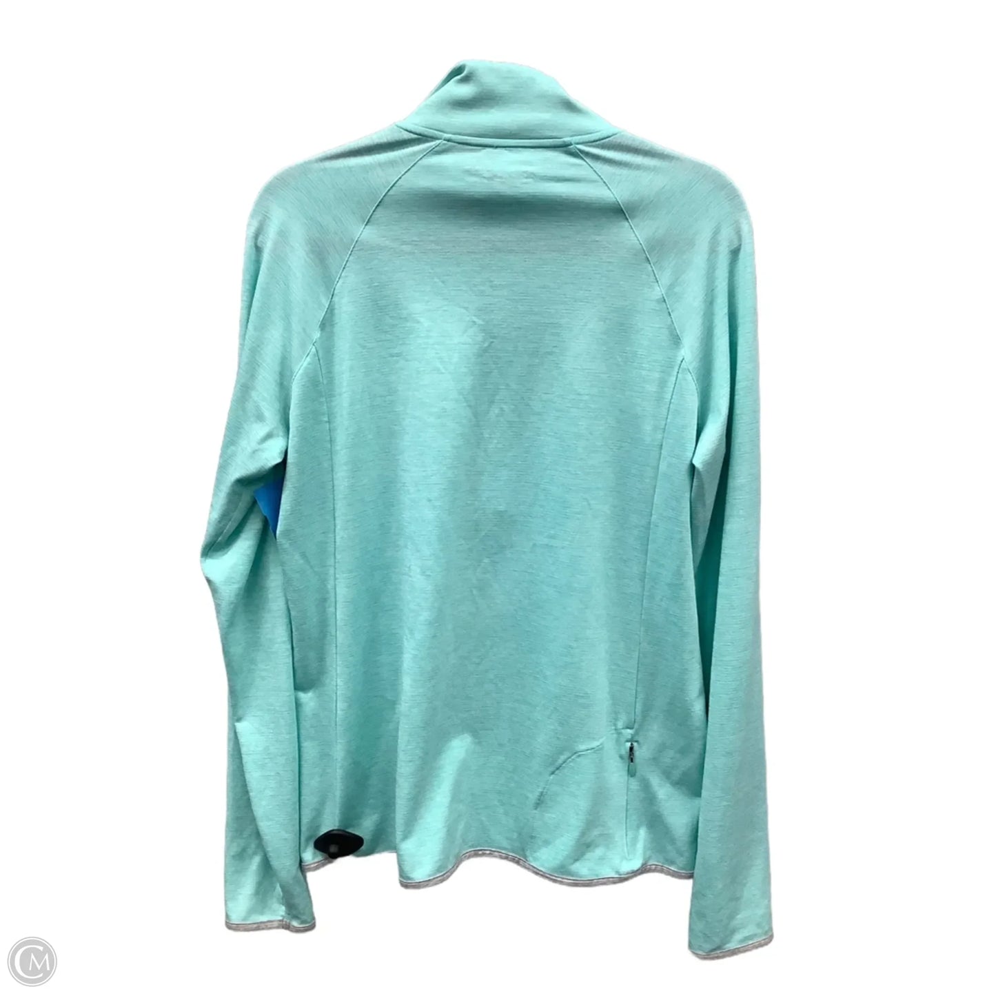 Athletic Top Long Sleeve Collar By Under Armour In Blue, Size: Xl