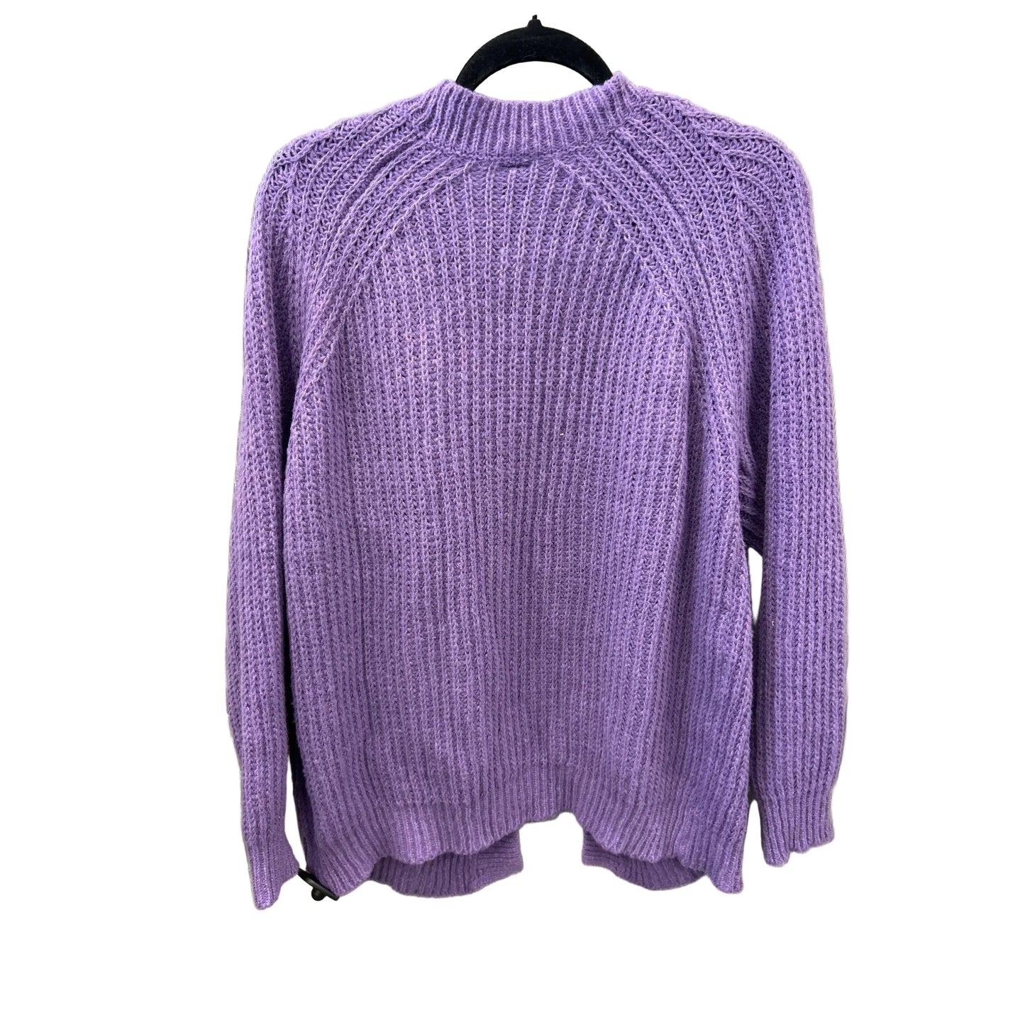 Sweater Cardigan By Shein In Purple, Size: S