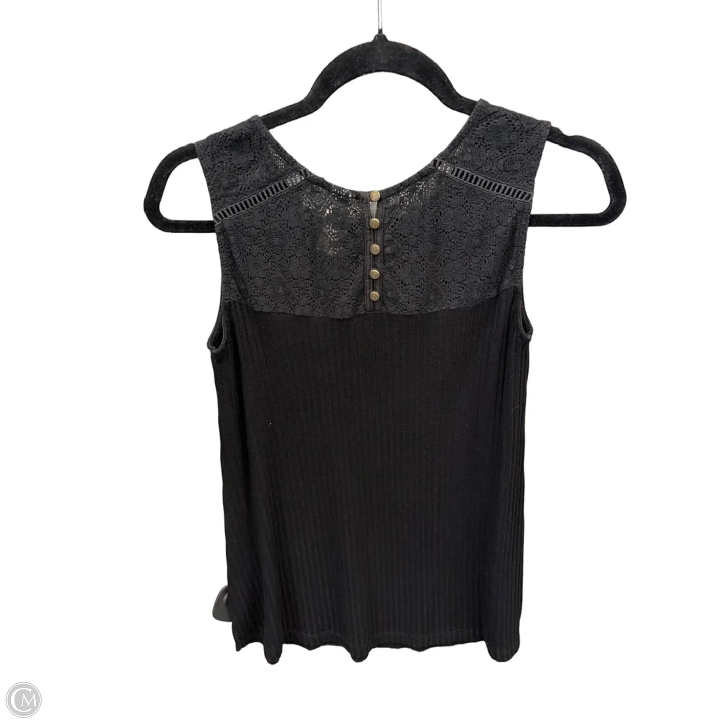Top Sleeveless By Aventura In Black, Size: S
