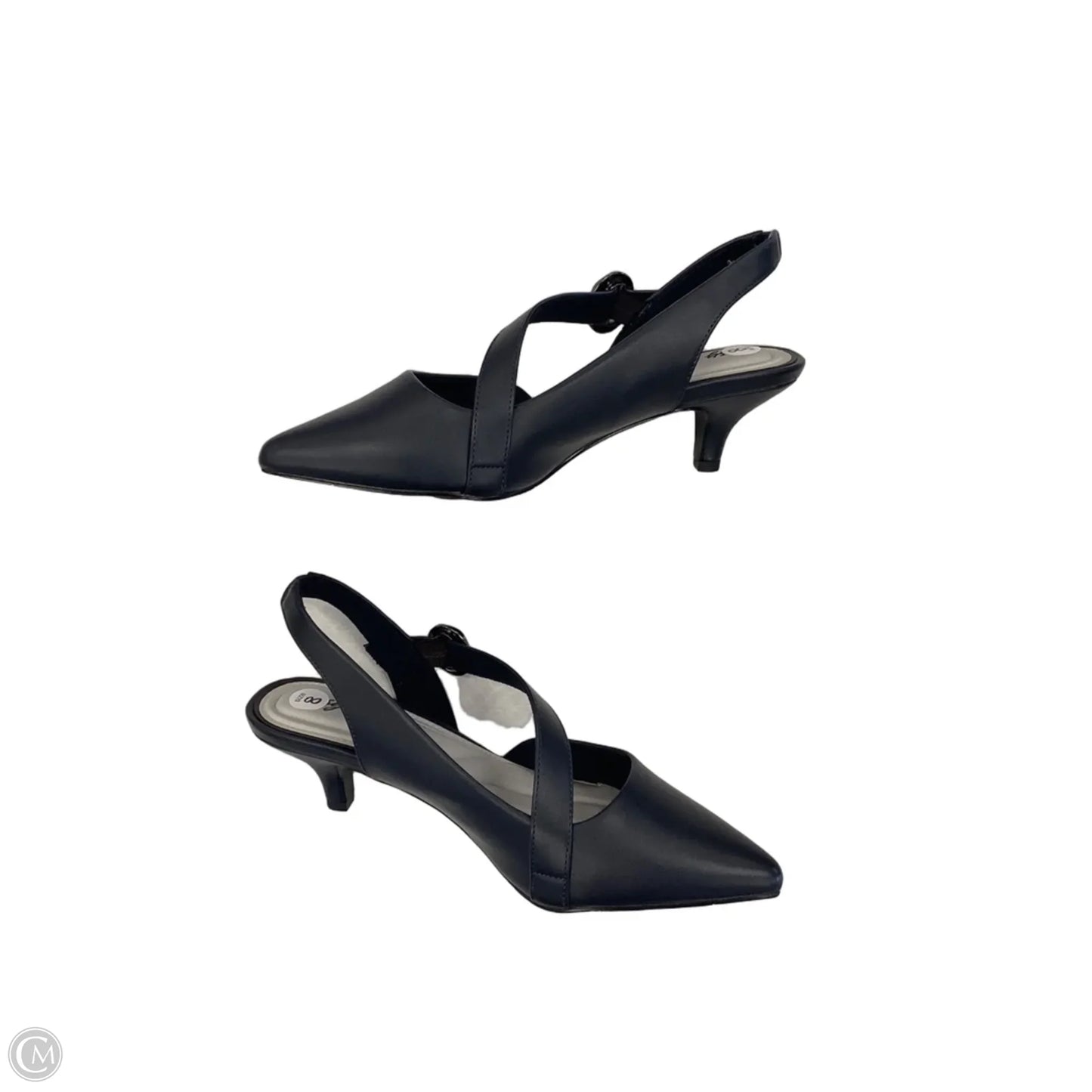 Shoes Heels Kitten By Easy Street In Navy, Size: 8