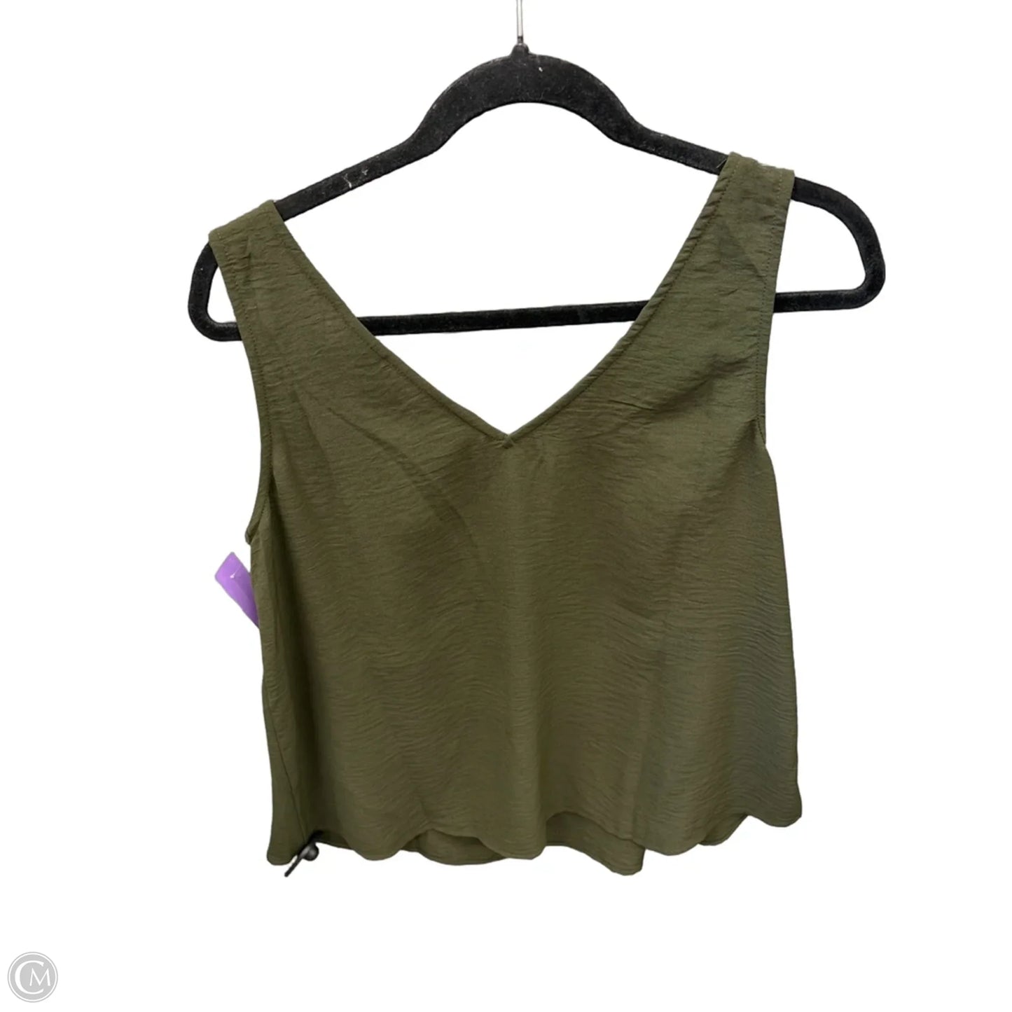 Blouse Sleeveless By Daytrip In Green, Size: L