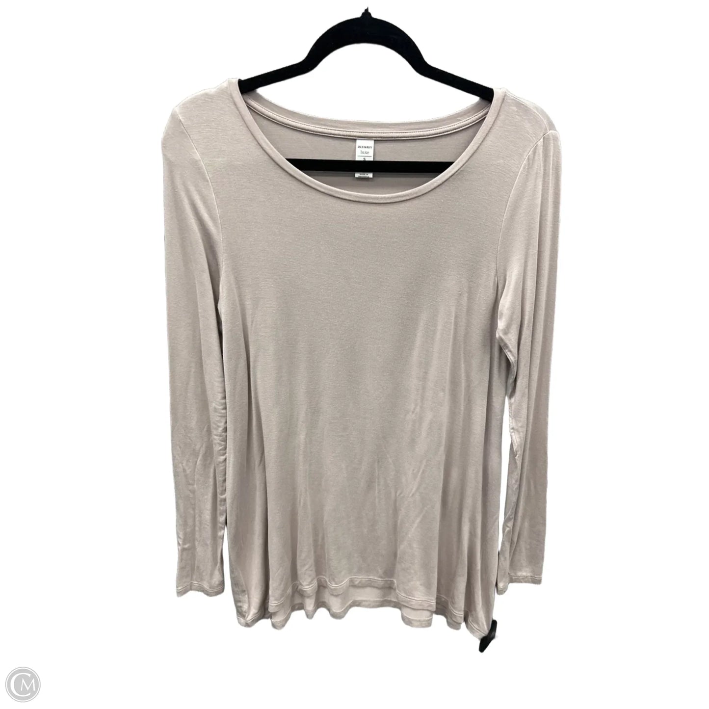 Top Long Sleeve Basic By Old Navy In Beige, Size: Sp