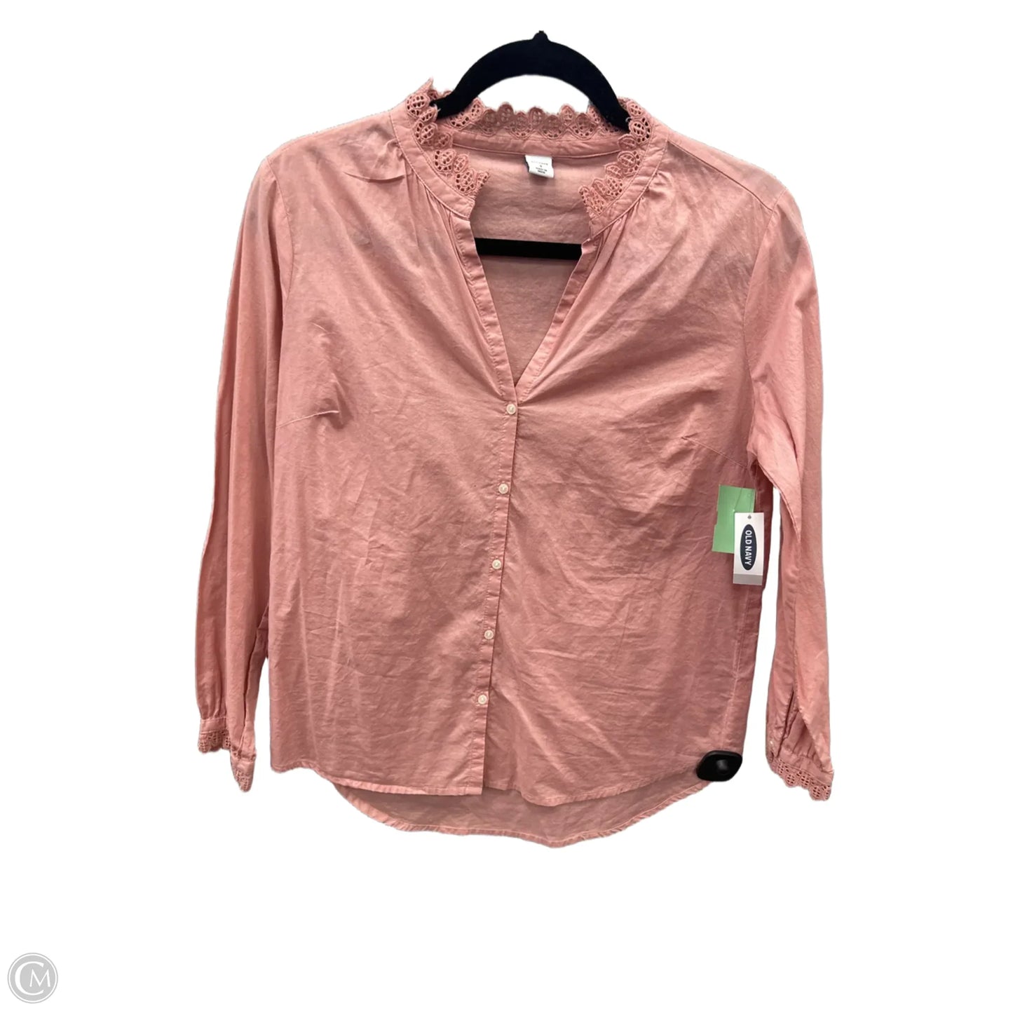 Top Long Sleeve By Old Navy In Pink, Size: S