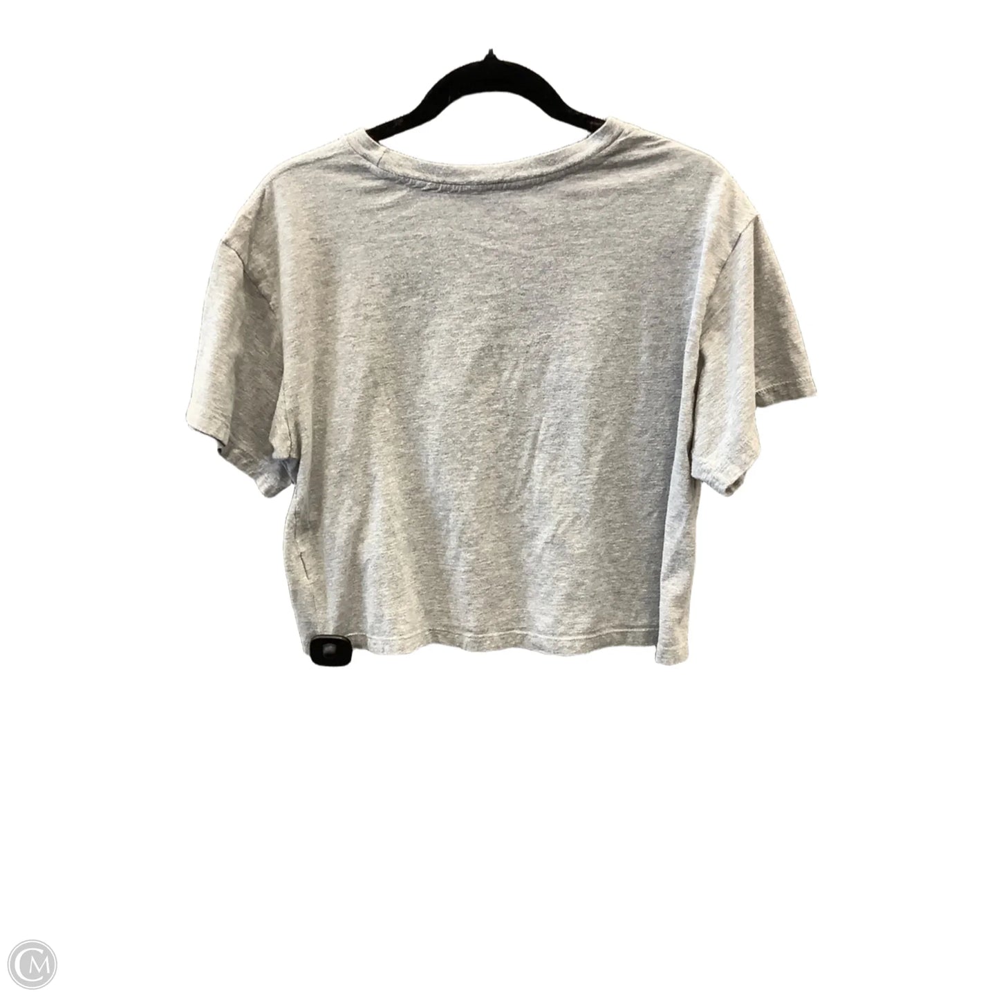 Athletic Top Short Sleeve By Champion In Grey, Size: M