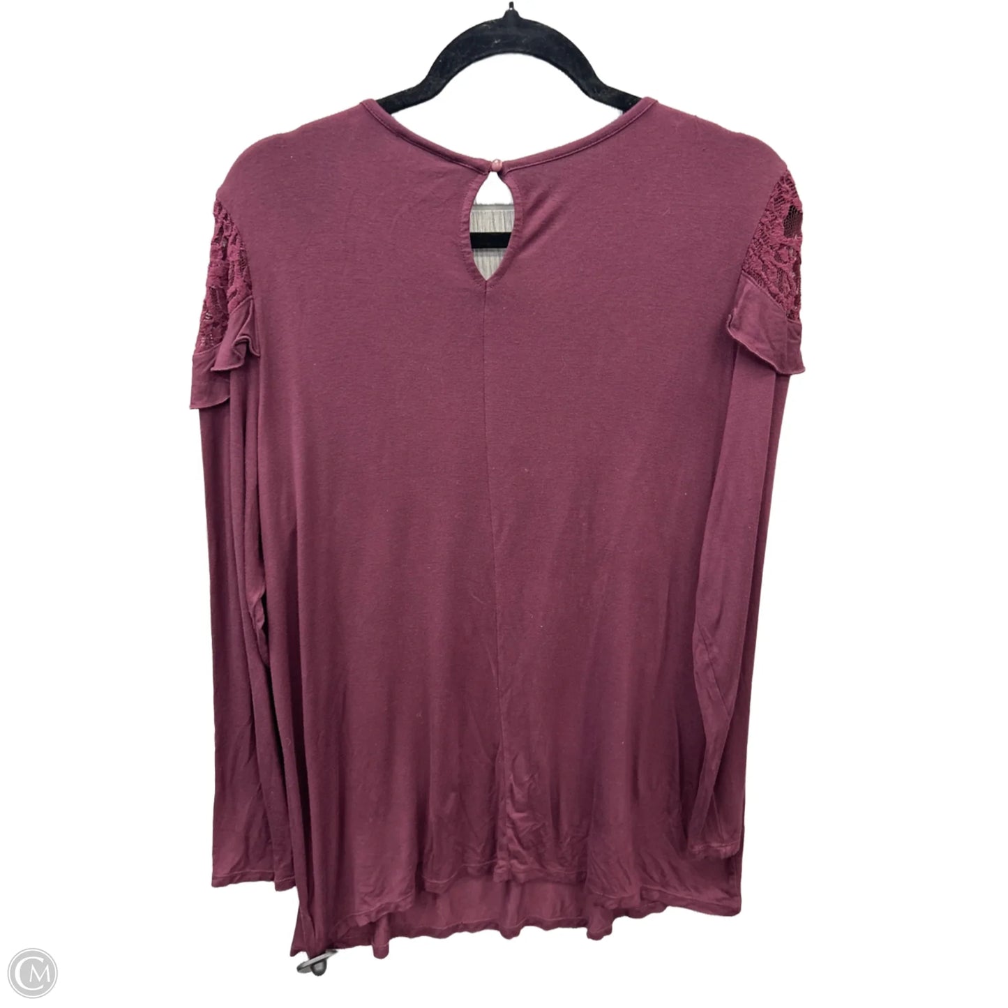 Top Long Sleeve By Time And Tru In Purple, Size: Xl