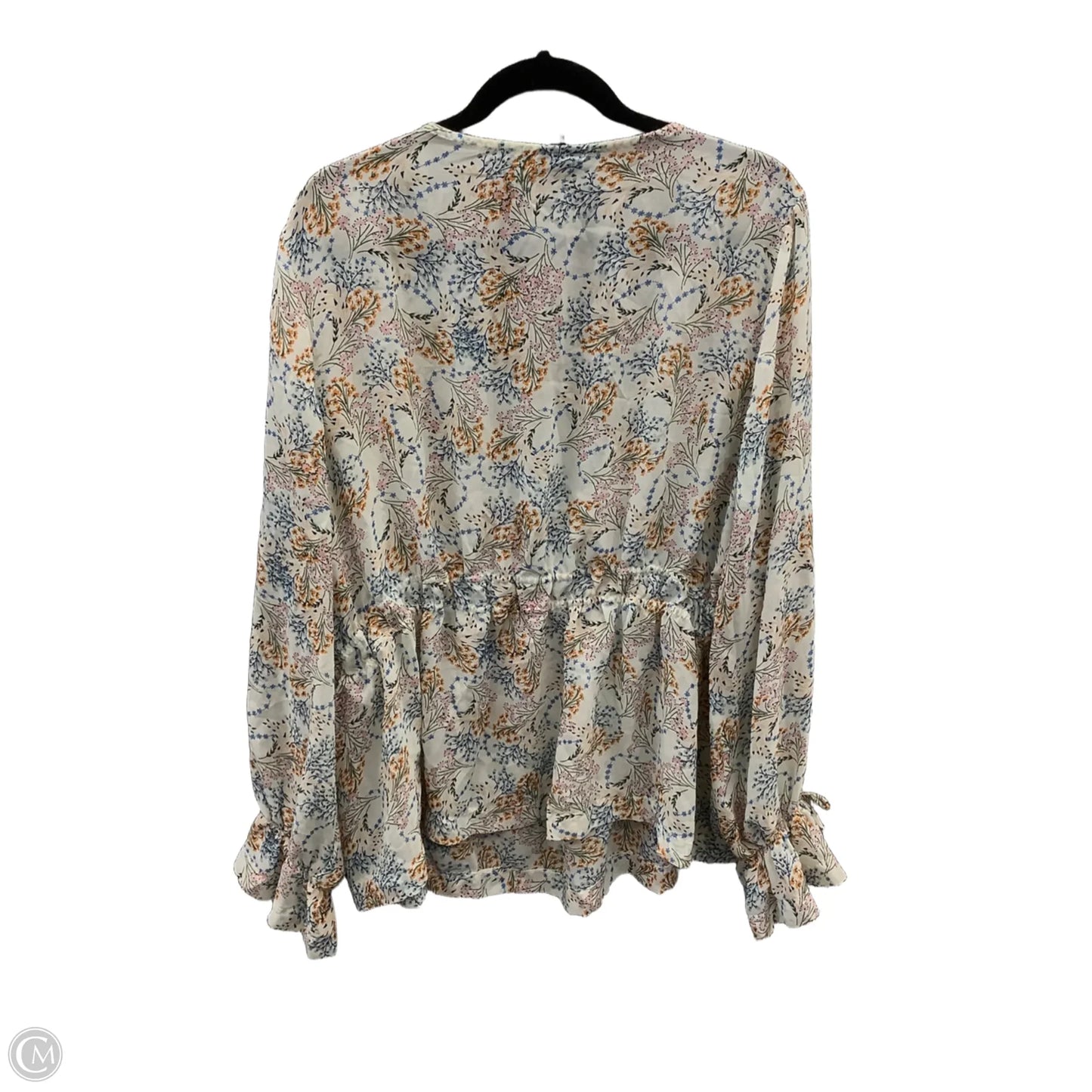Blouse Long Sleeve By Mod In Floral Print, Size: 2x