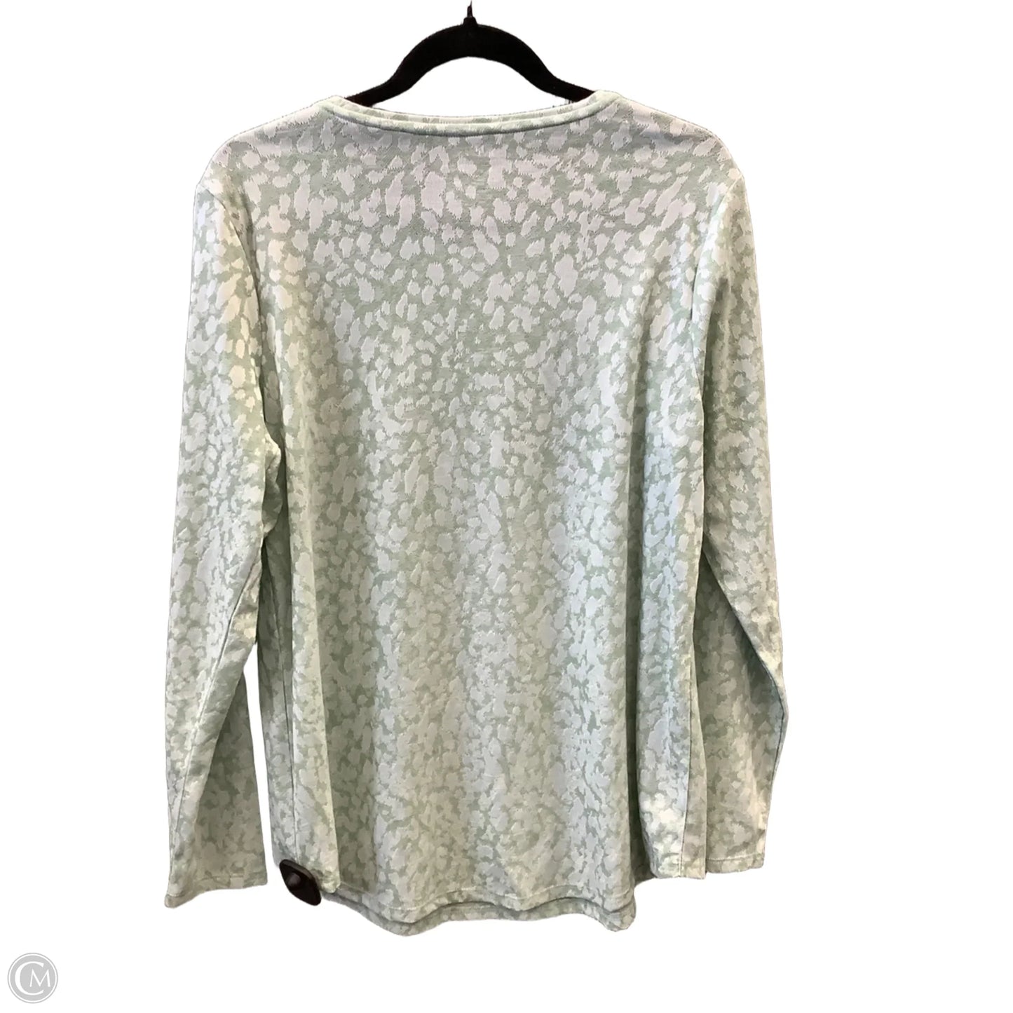 Top Long Sleeve By Apt 9 In Green, Size: L