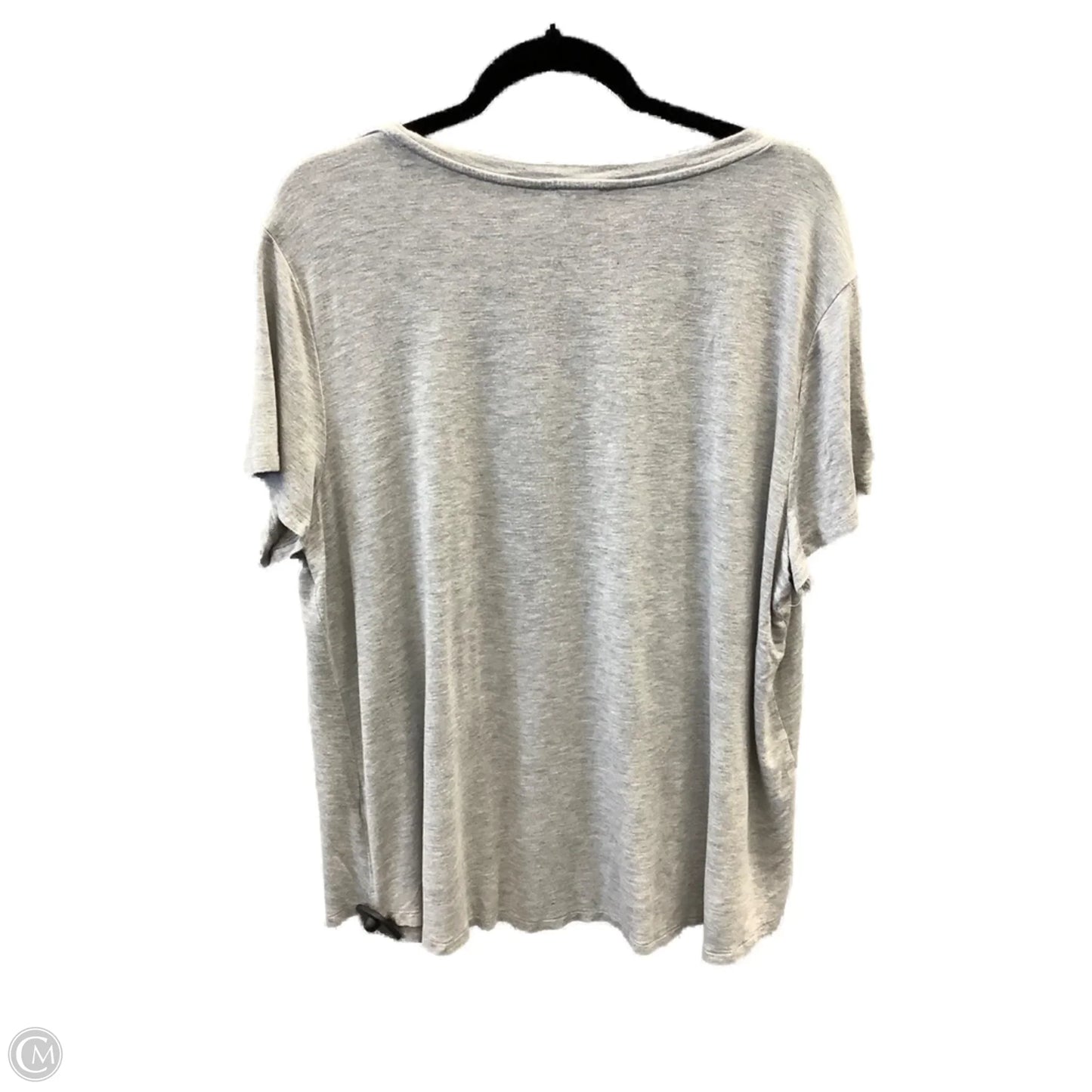 Top Short Sleeve By Maurices In Grey, Size: Xxl