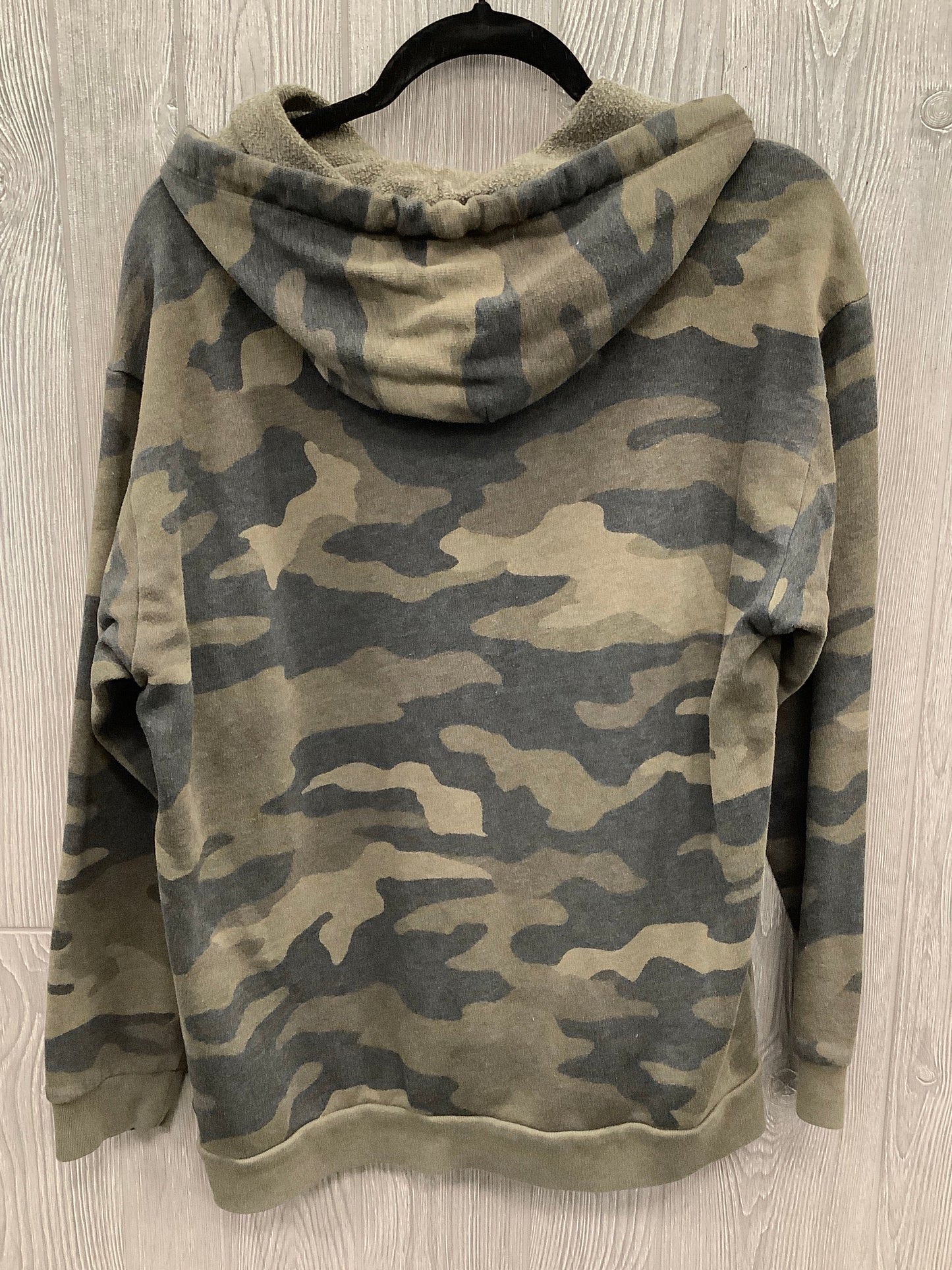 Athletic Sweatshirt Hoodie By Pink In Camouflage Print, Size: M