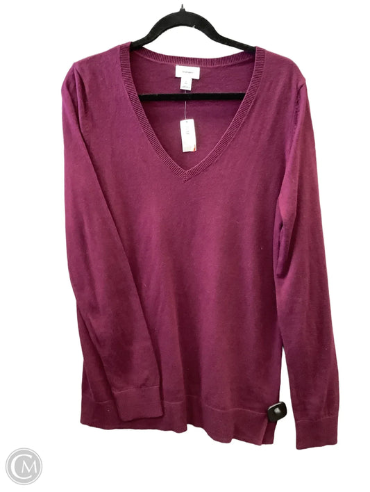 Top Long Sleeve By Old Navy In Purple, Size: L