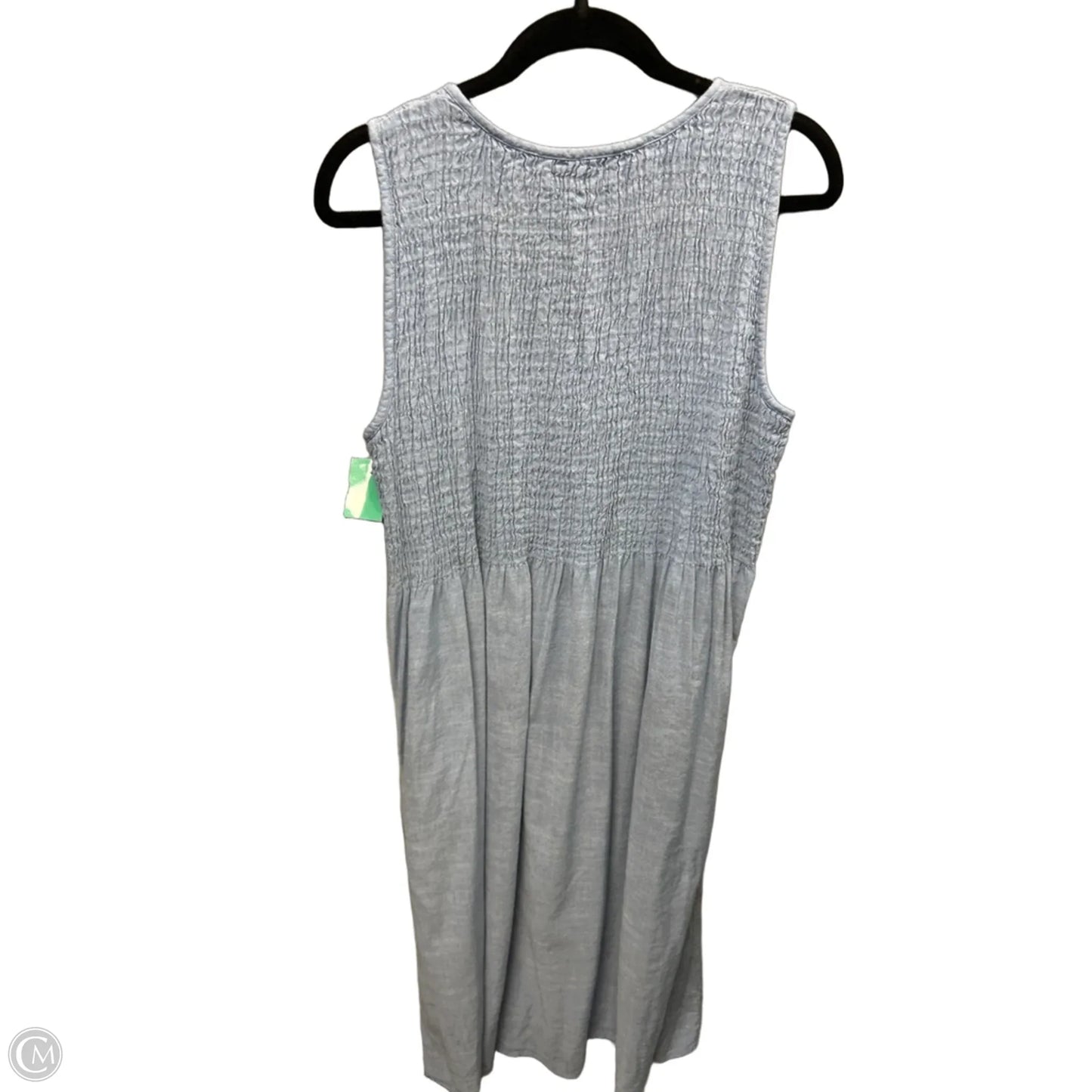 Dress Casual Midi By Croft And Barrow In Blue, Size: Xl