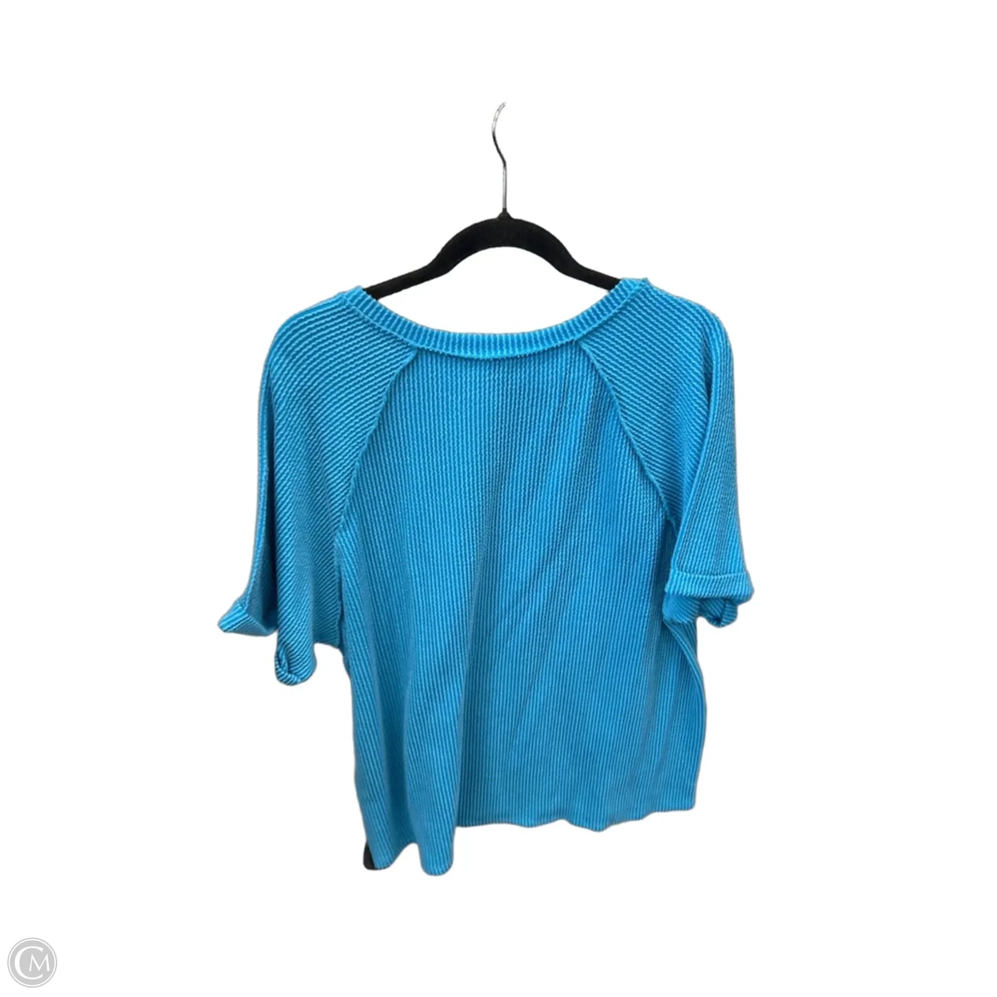 Top Short Sleeve By Blumin In Blue, Size: 1x