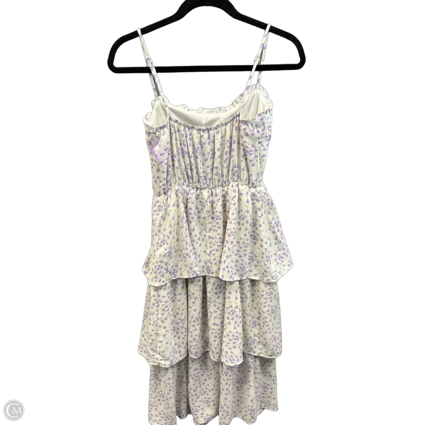 Dress Casual Midi By Speechless In Purple & White, Size: Xs