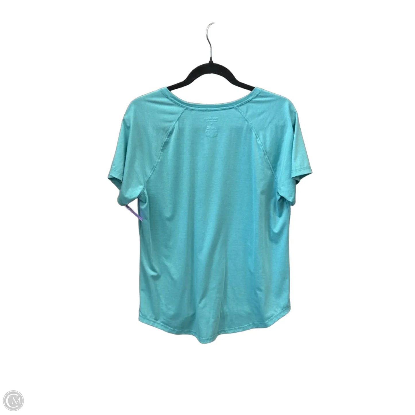 Athletic Top Short Sleeve By Tek Gear In Green, Size: L