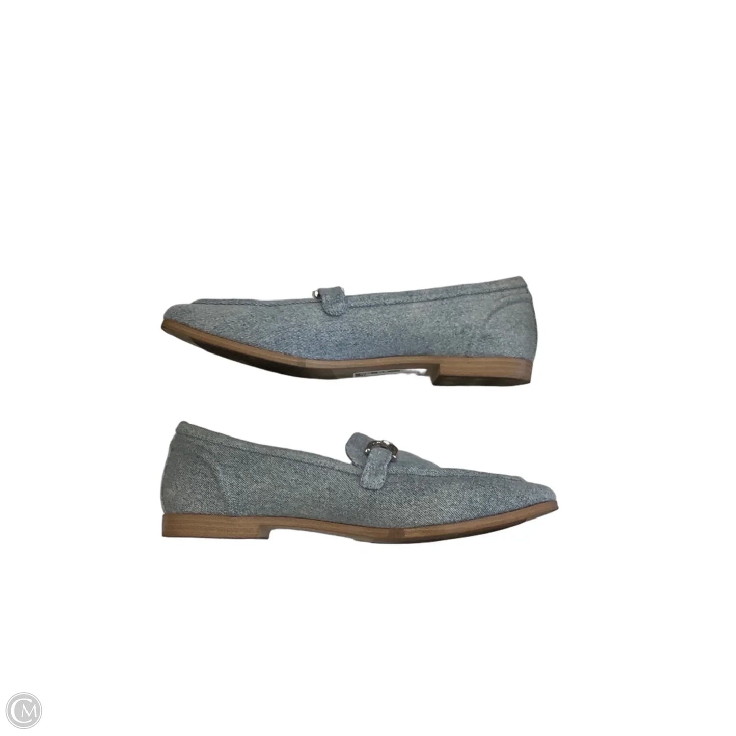 Shoes Flats By Falls Creek In Blue Denim, Size: 9.5
