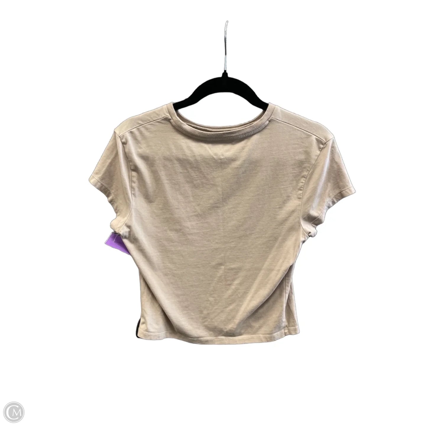 Top Short Sleeve Basic By Wild Fable In Beige, Size: L