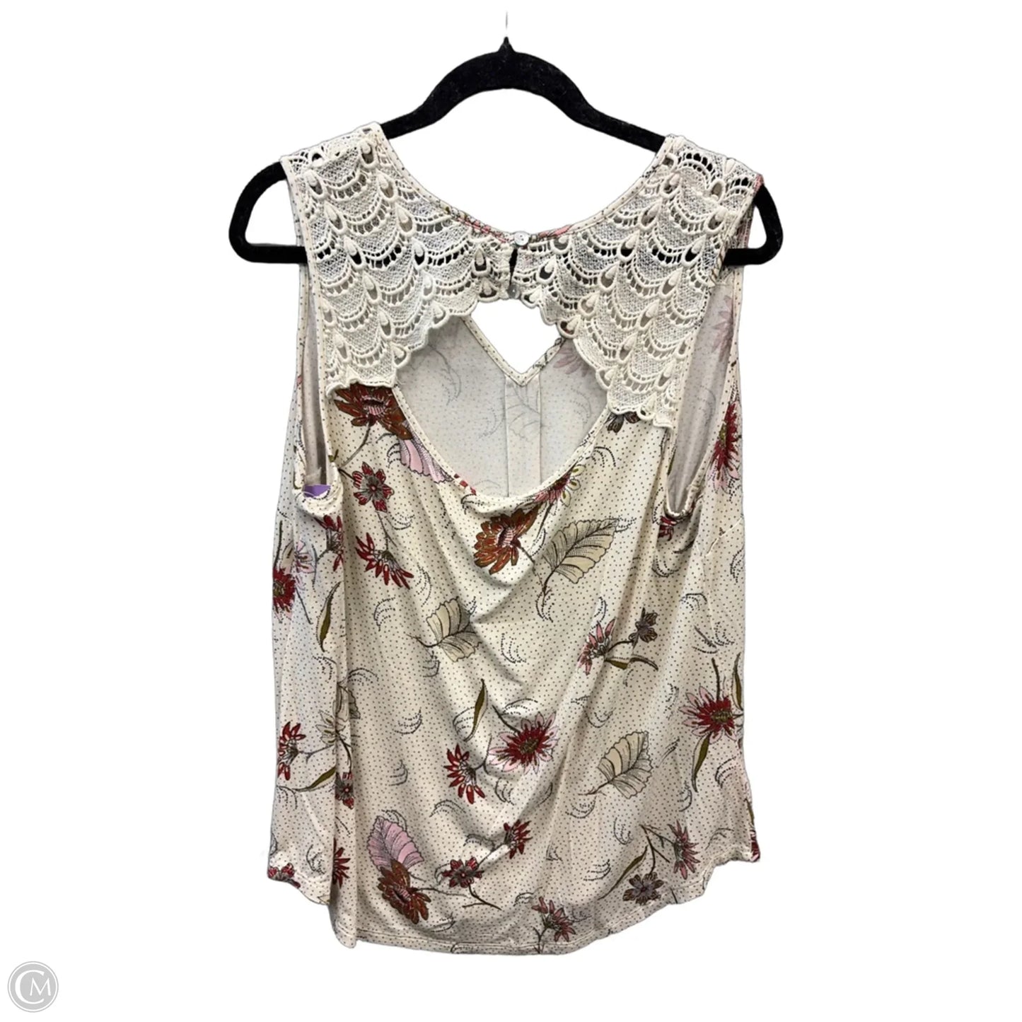 Top Sleeveless By Daniel Rainn In Cream, Size: 1x