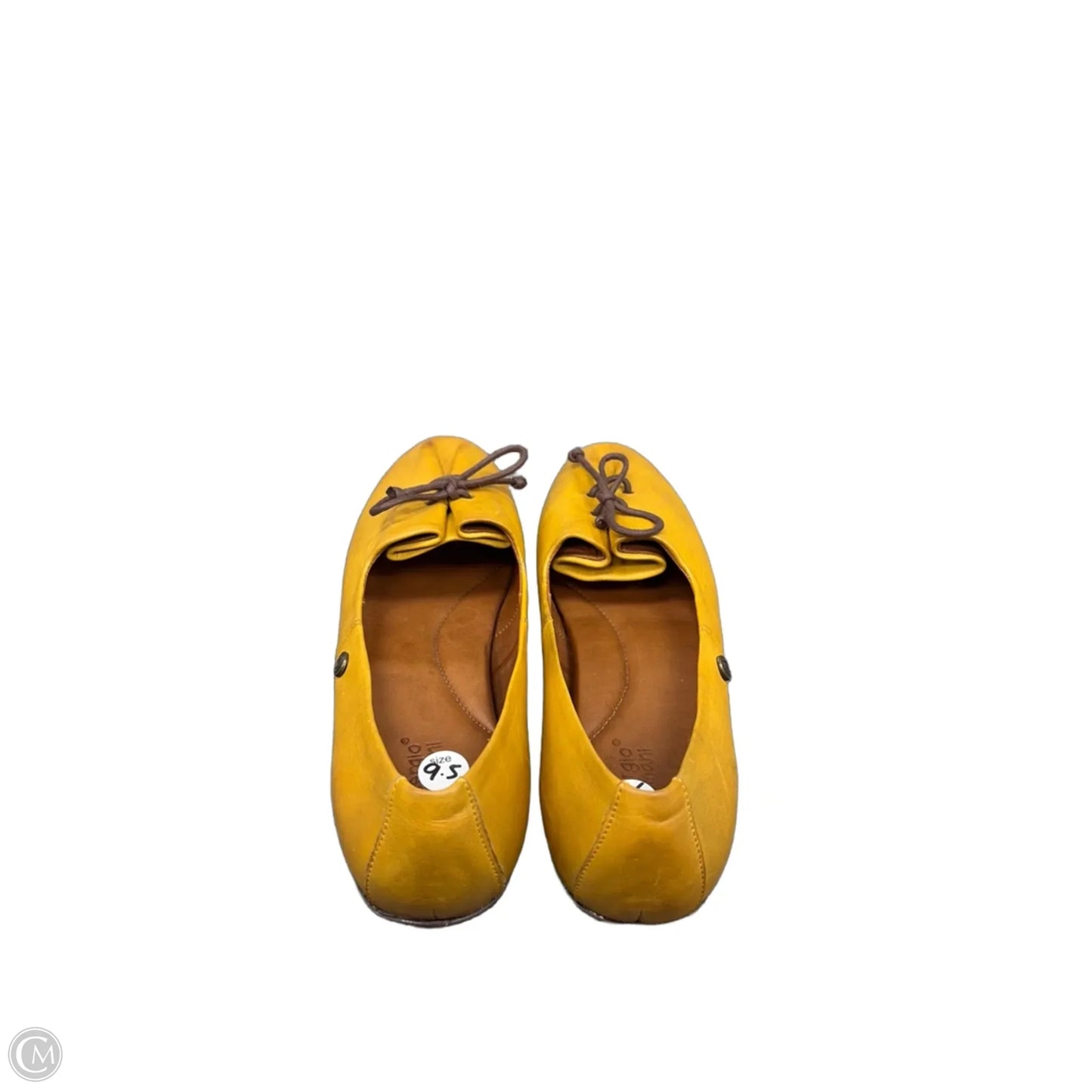 Shoes Flats By Clothes Mentor In Yellow, Size: 9.5