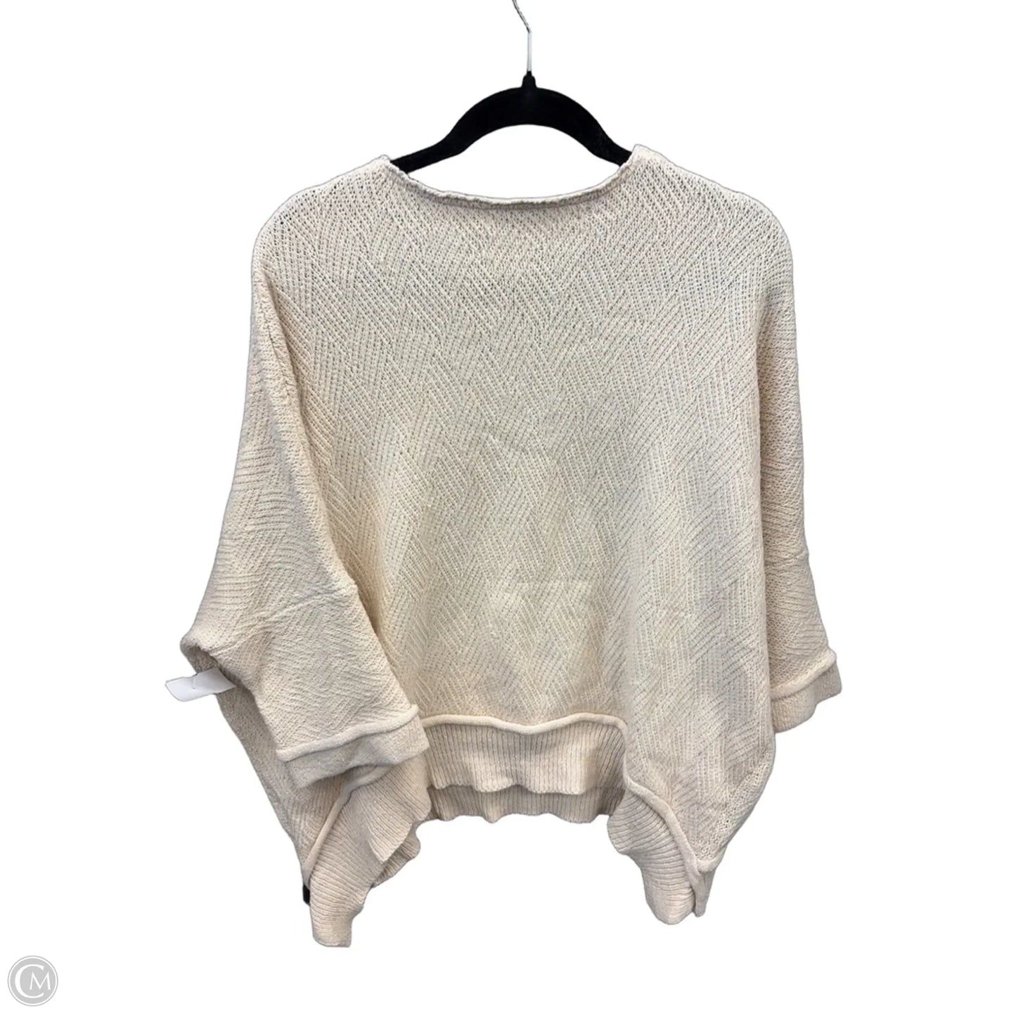 Sweater Short Sleeve By Clothes Mentor In Cream, Size: S