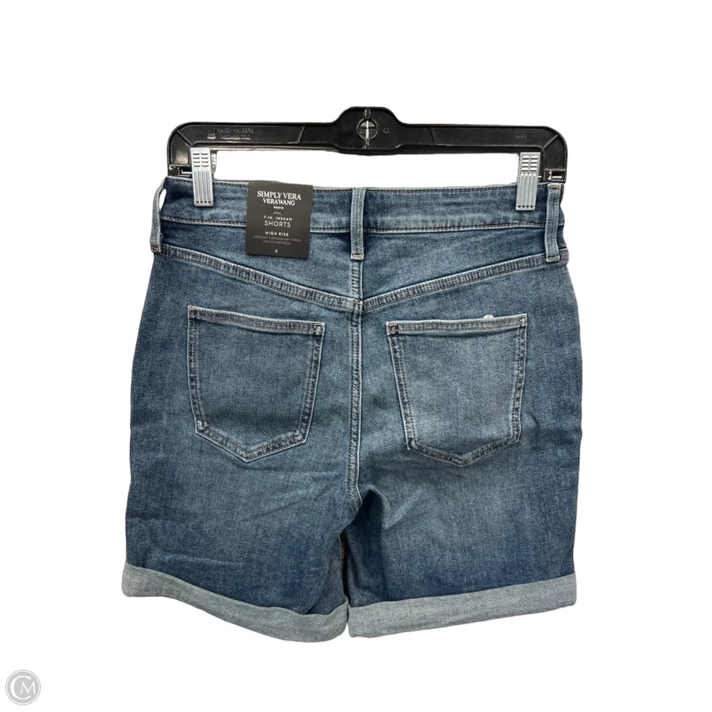 Shorts By Simply Vera In Blue Denim, Size: 4