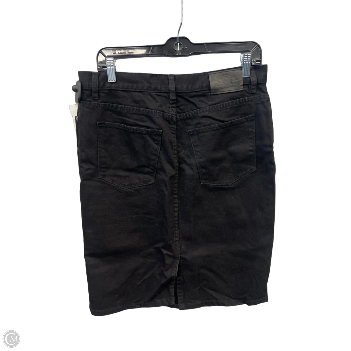 Skirt Midi By Lauren Jeans Co In Black Denim, Size: 8