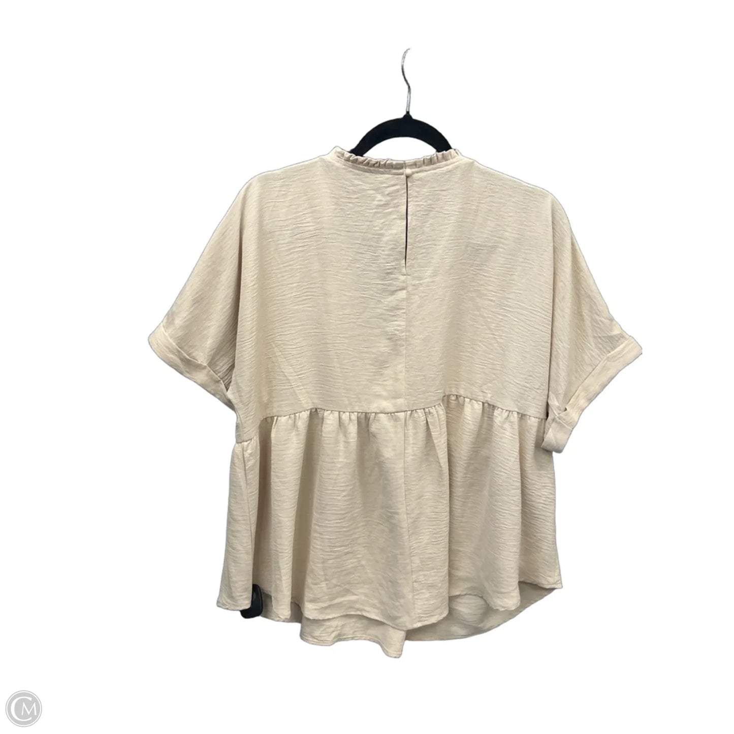 Top Short Sleeve By Mittoshop In Cream, Size: S
