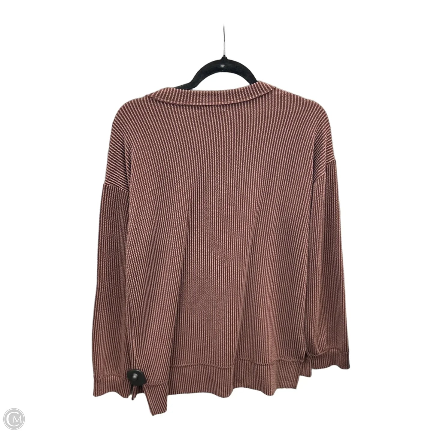 Top Long Sleeve By Maurices In Brown, Size: Xs