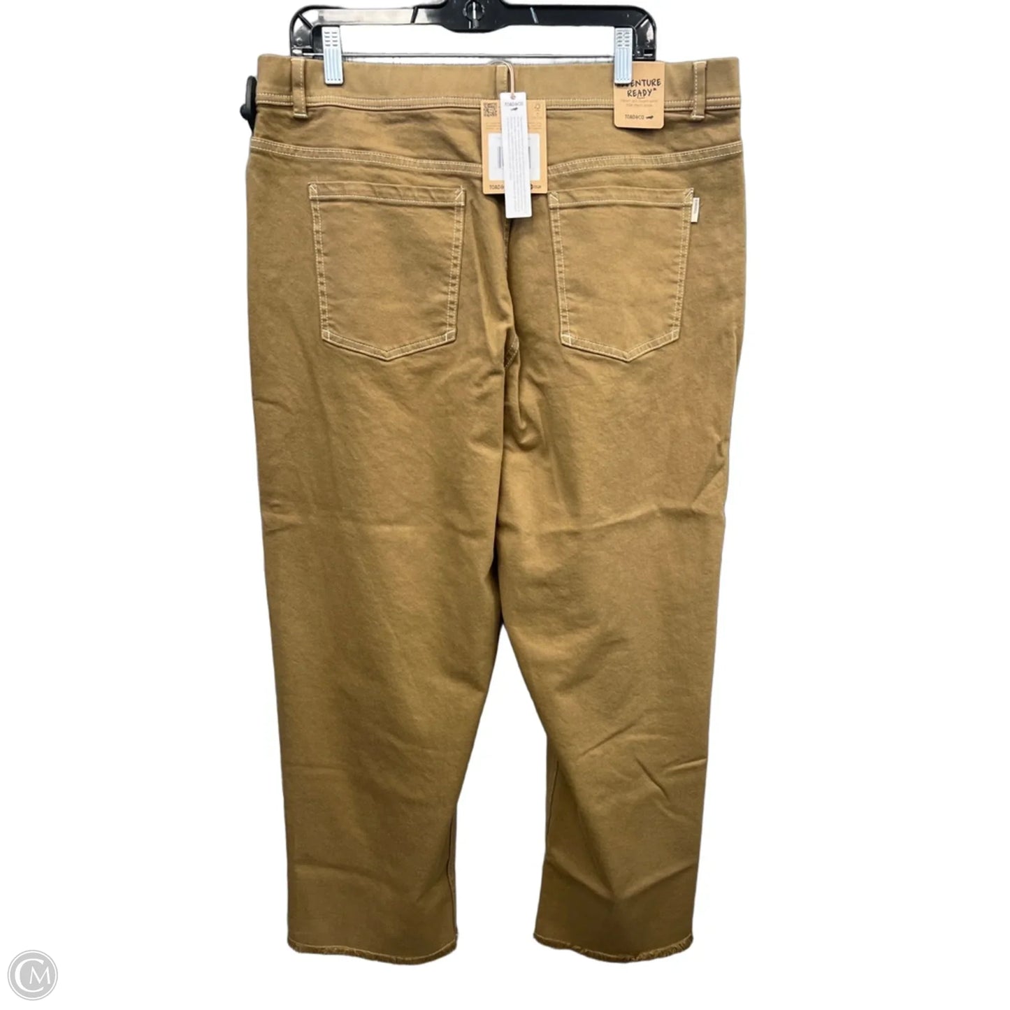 Jeans Straight By Toad & Co In Beige, Size: 18