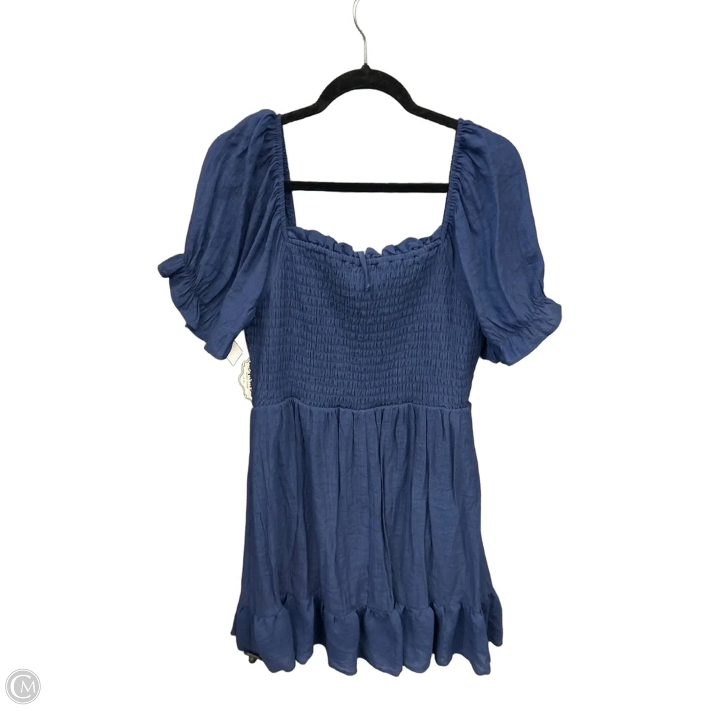 Dress Casual Midi By Auw In Blue, Size: 1x