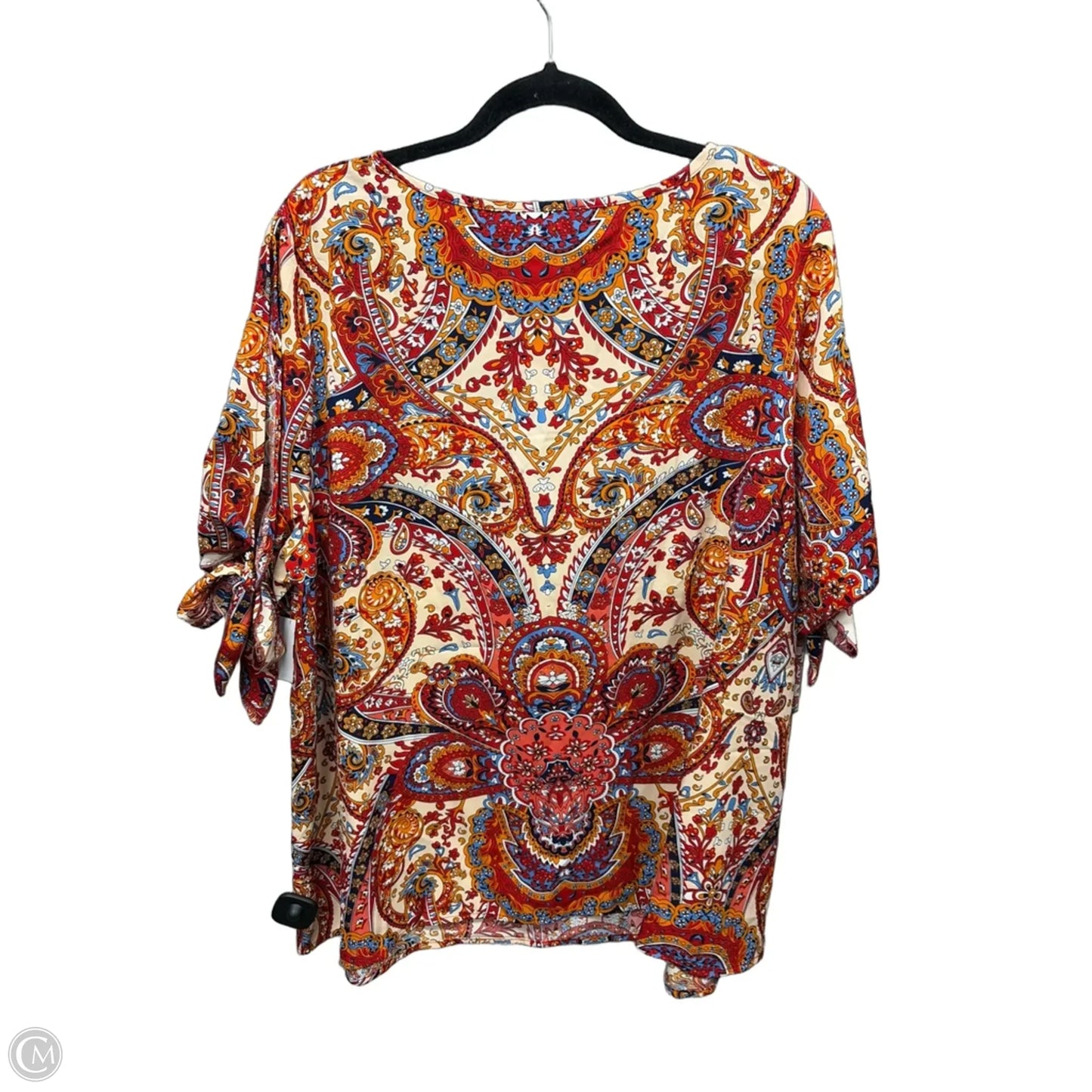 Top Short Sleeve By Bloomchic In Paisley Print, Size: Xxl