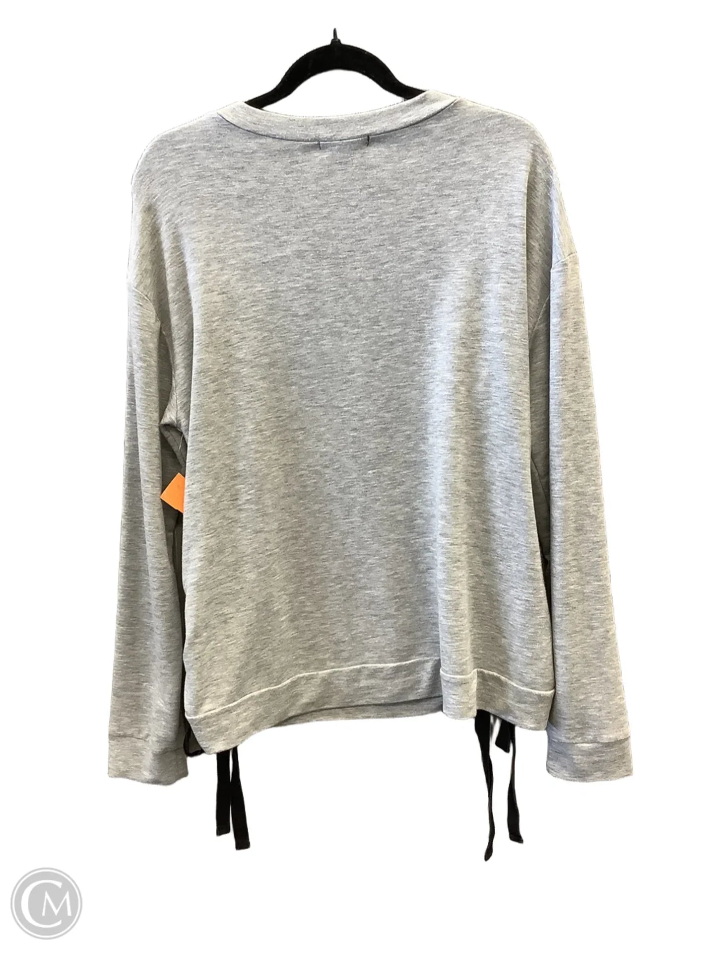 Top Long Sleeve By Staccato In Grey, Size: L