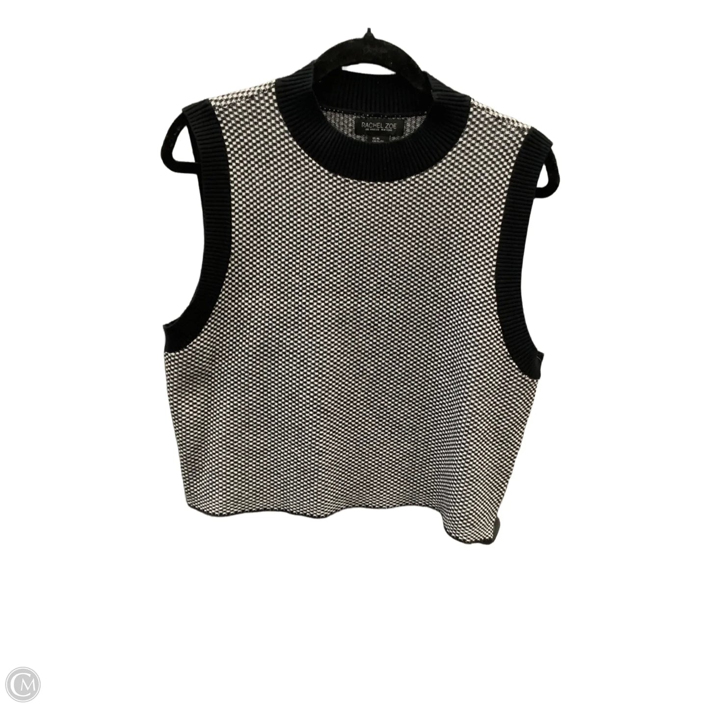 Top Sleeveless By Rachel Zoe In Black & White, Size: Xl