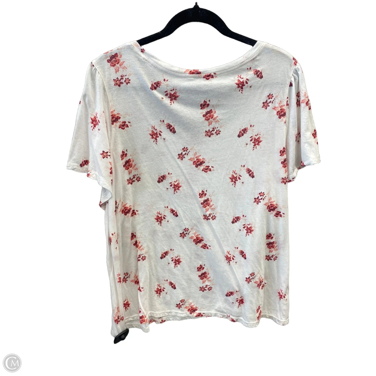 Top Short Sleeve Basic By Lucky Brand In White, Size: Xxl