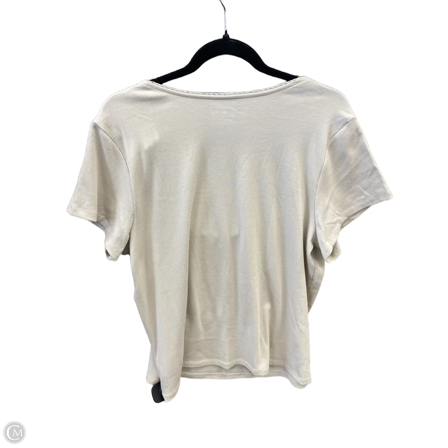 Top Short Sleeve By Old Navy In Cream, Size: 3x