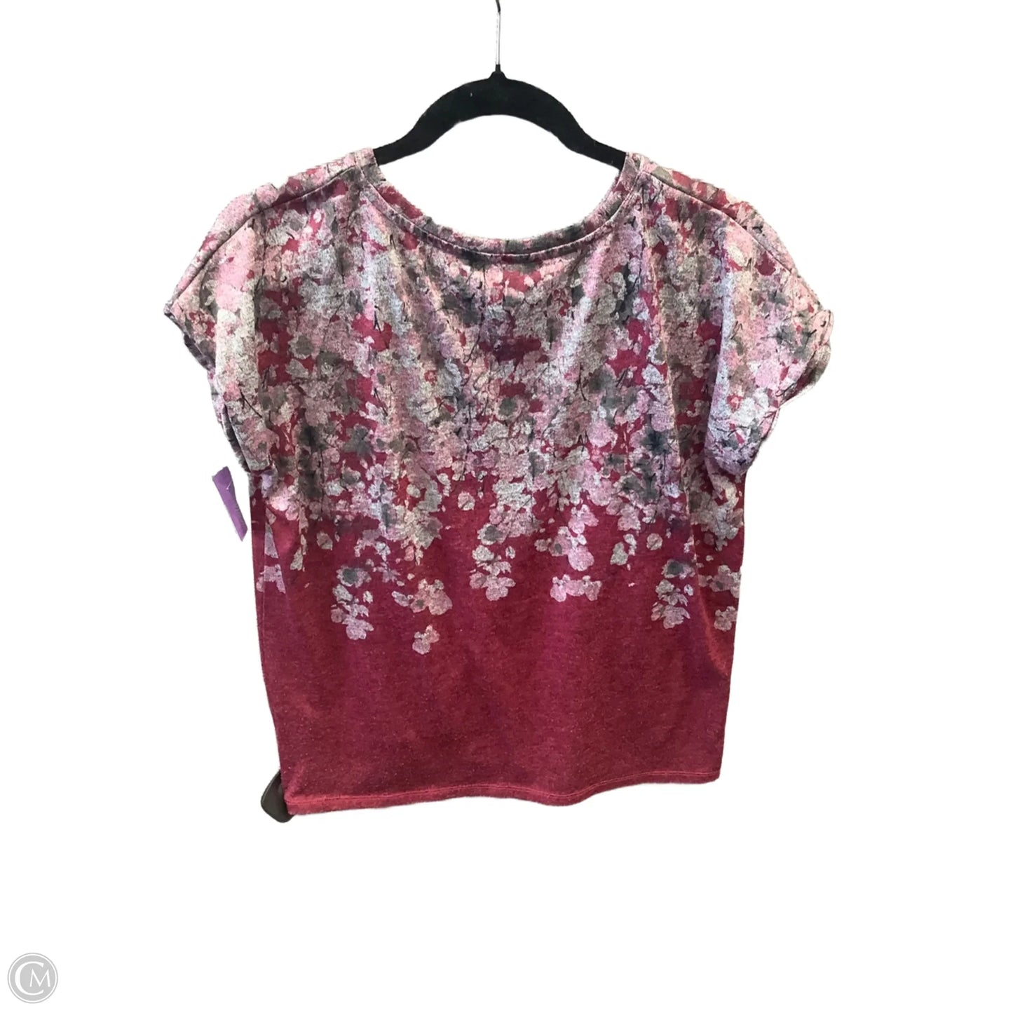 Top Short Sleeve By Simply Vera In Pink, Size: S